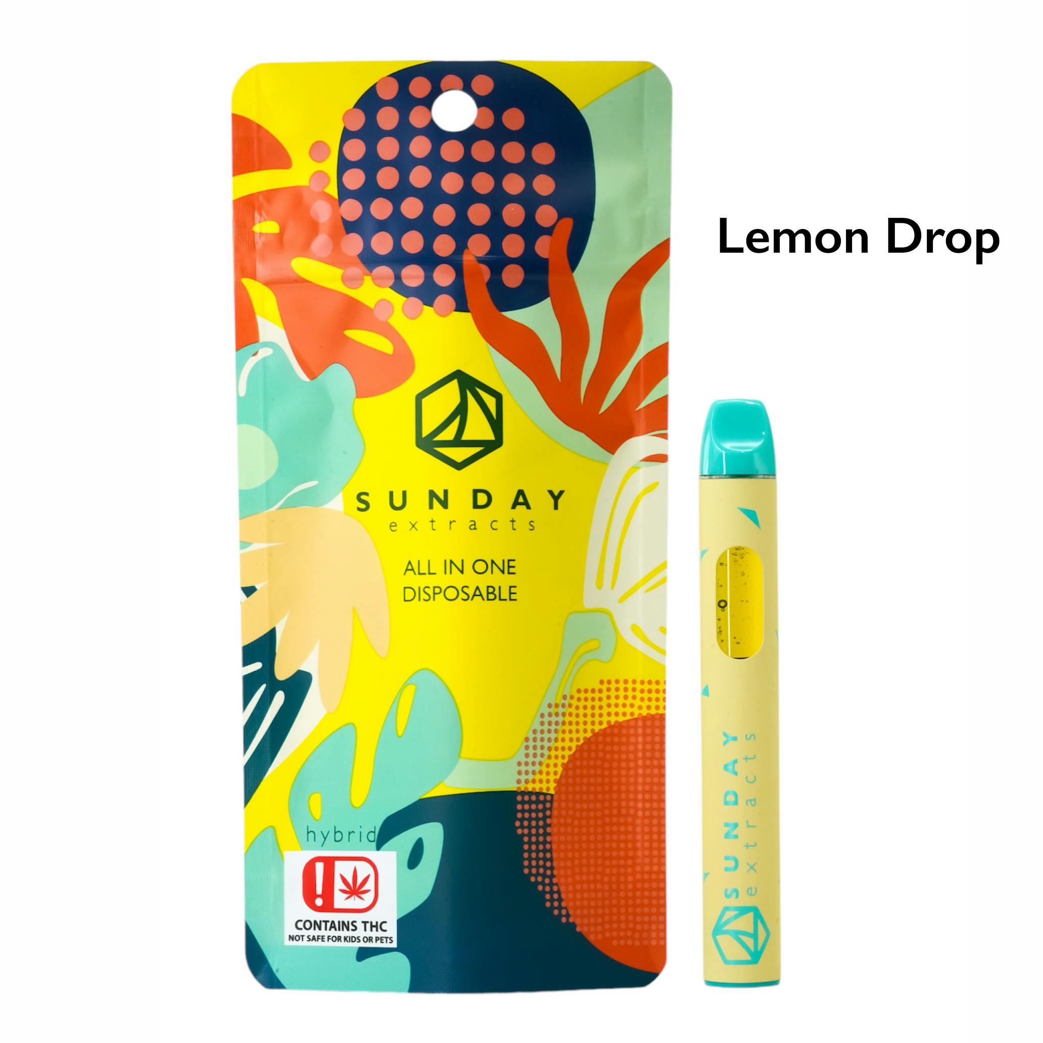 Sunday Extracts | Lemon Drop | Disposable | 2g by Sunday Extracts