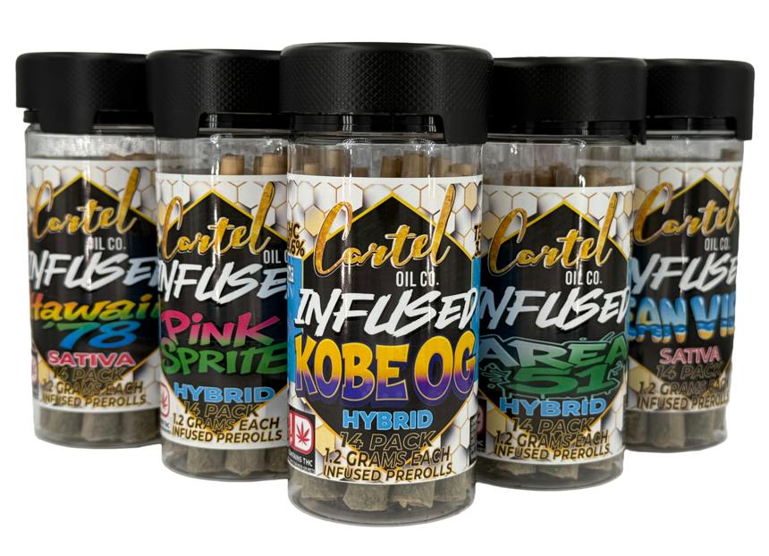 Cartel Oil Co | White LSD | Infused Joints | 1.2g each | 14pk by Cartel Oil Co