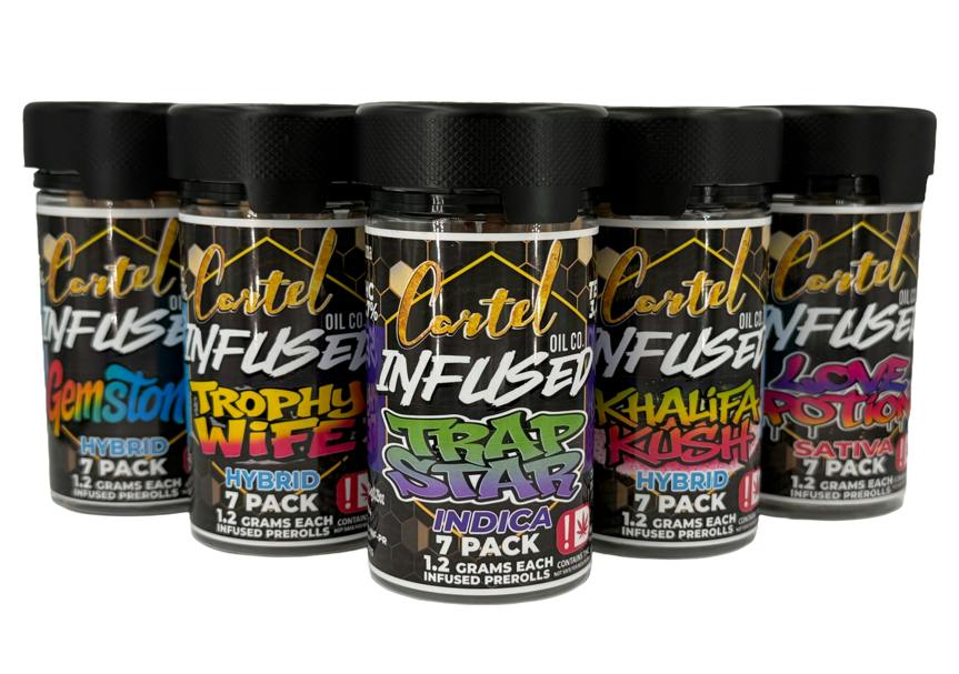 Cartel Oil Co | Apple Fritter | Diamond Infused Joints | 1.2g each | 7pk by Cartel Oil Co