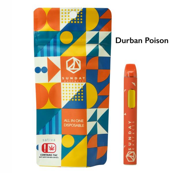 Durban Poison | Live Resin Disposable | 2g