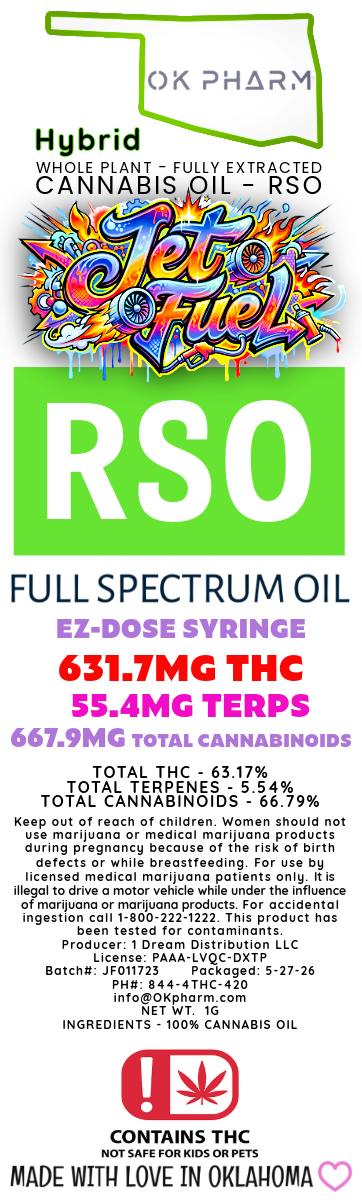1G RSO Syringe Jet Fuel at Midwest Dispensary