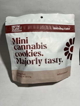 Mini Cannabis Cookies - Birthday Cake