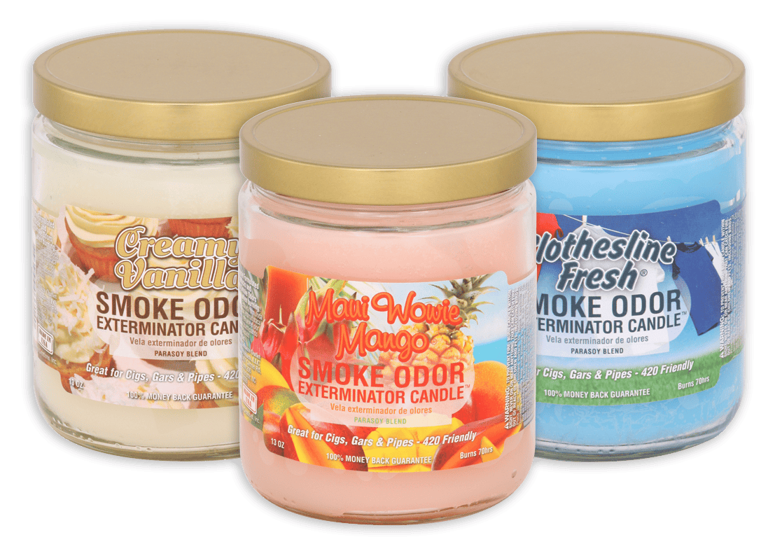 Smoke Odor Candle- Assorted Scents