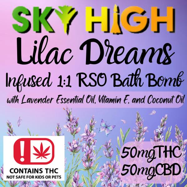 Sky High Lilac Dreams Rso Bath Bomb