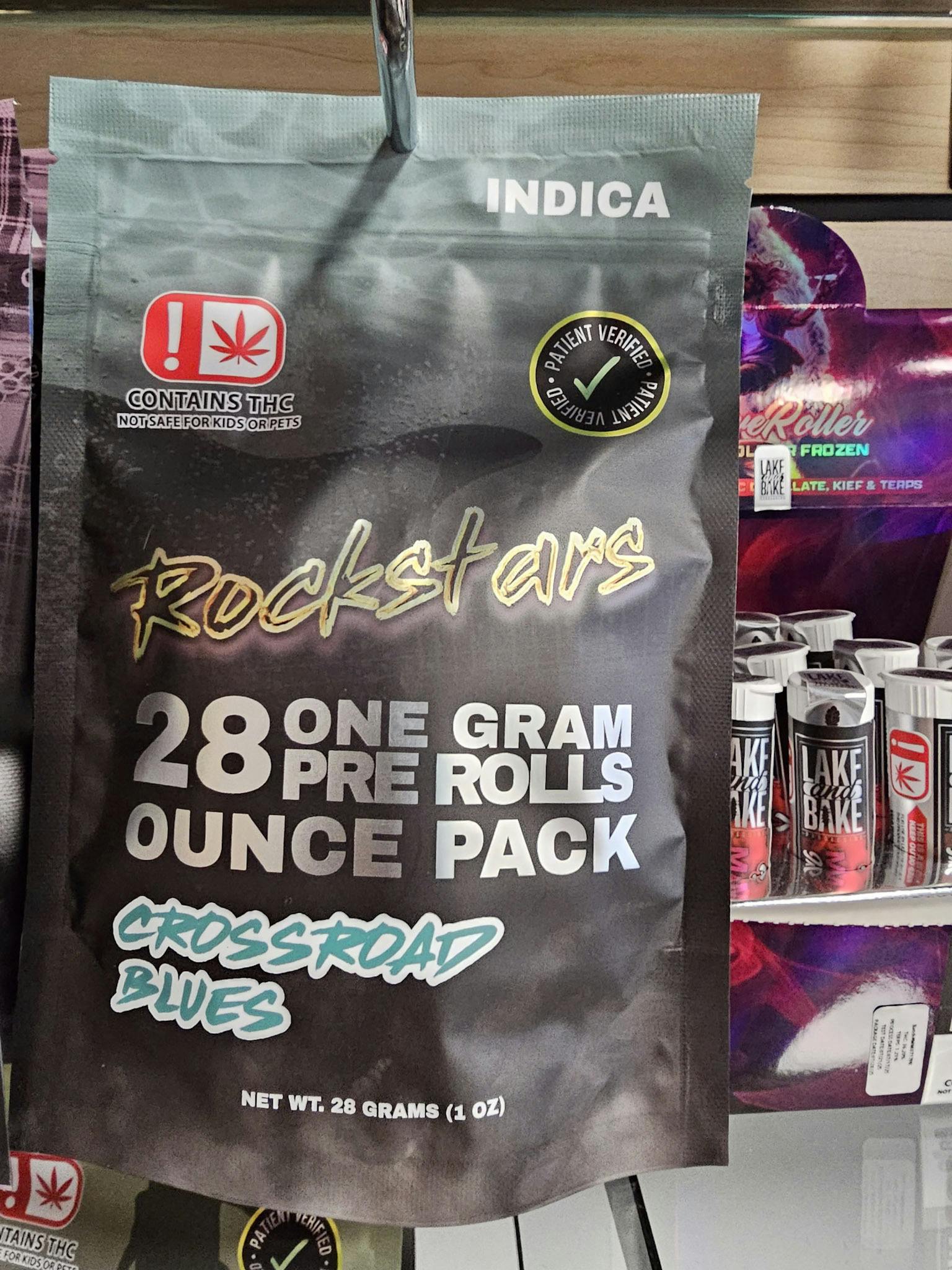 Rockstars | 28g Pre Roll Pack | Crossroad Blues by Rockstars