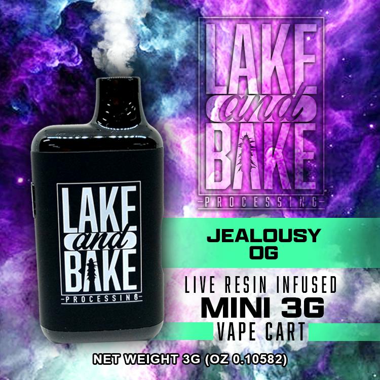 Lake & Bake | Jealousy OG | 3g Live Resin Disposable