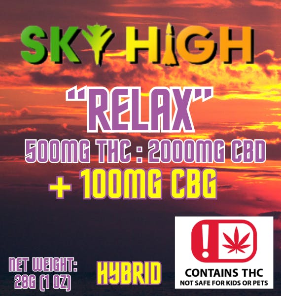 Sky High - Relax Elixir (1:4) (THC:CBD +CBG) at Advanced Wellness & Dispensary