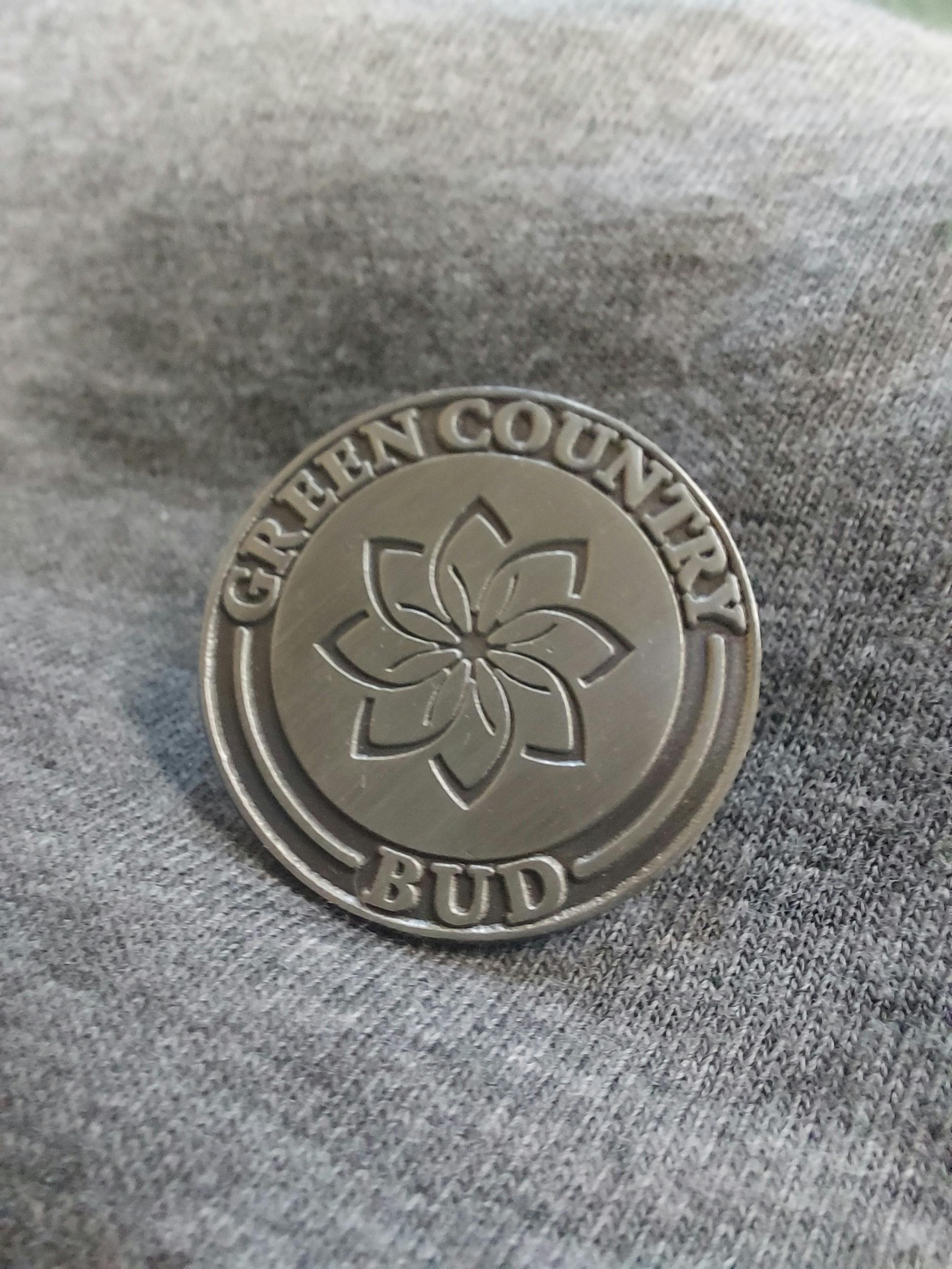 Green Country Bud Logo Lapel Pin