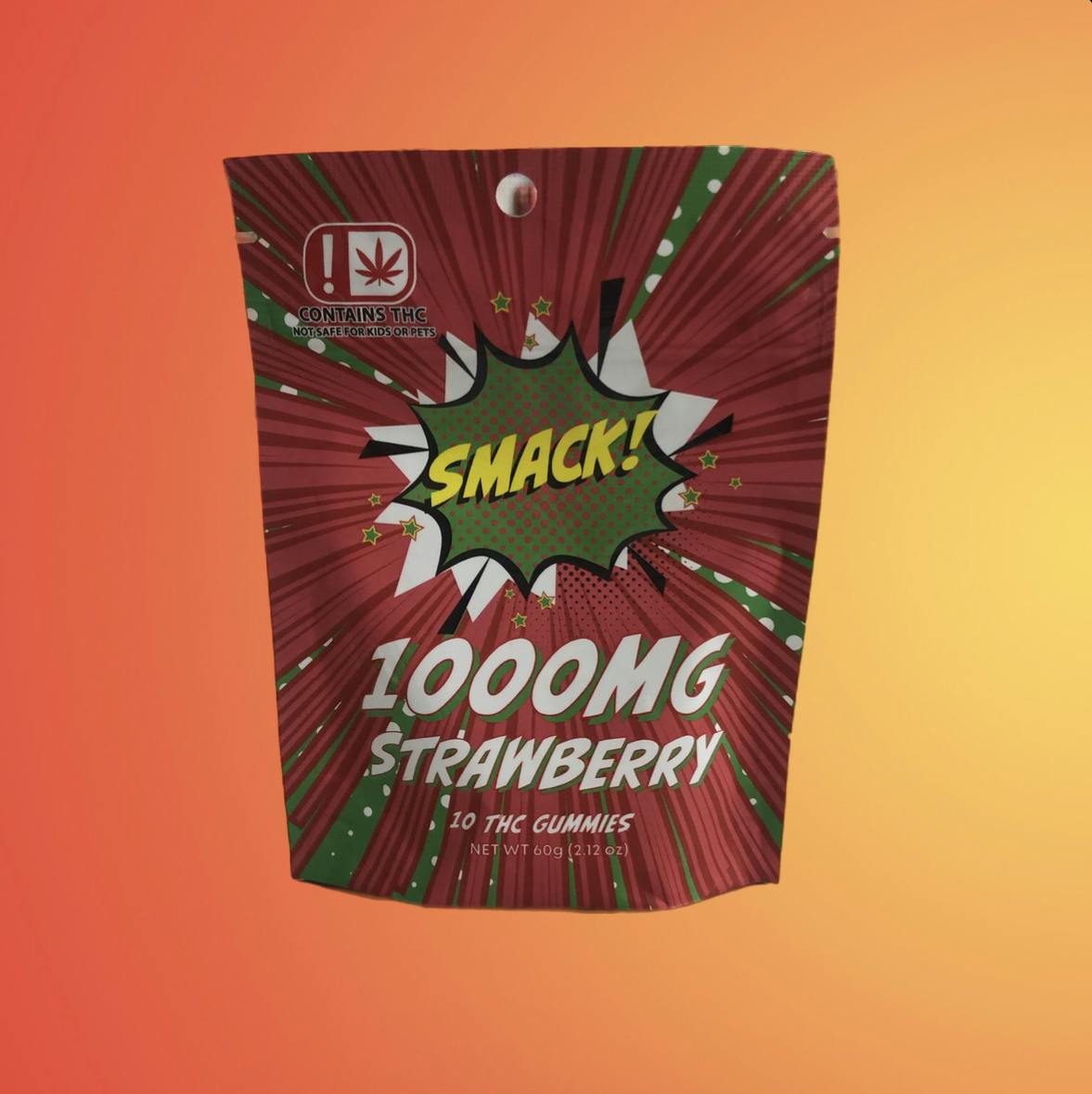 Strawberry SMACK! 1000mg Gummies