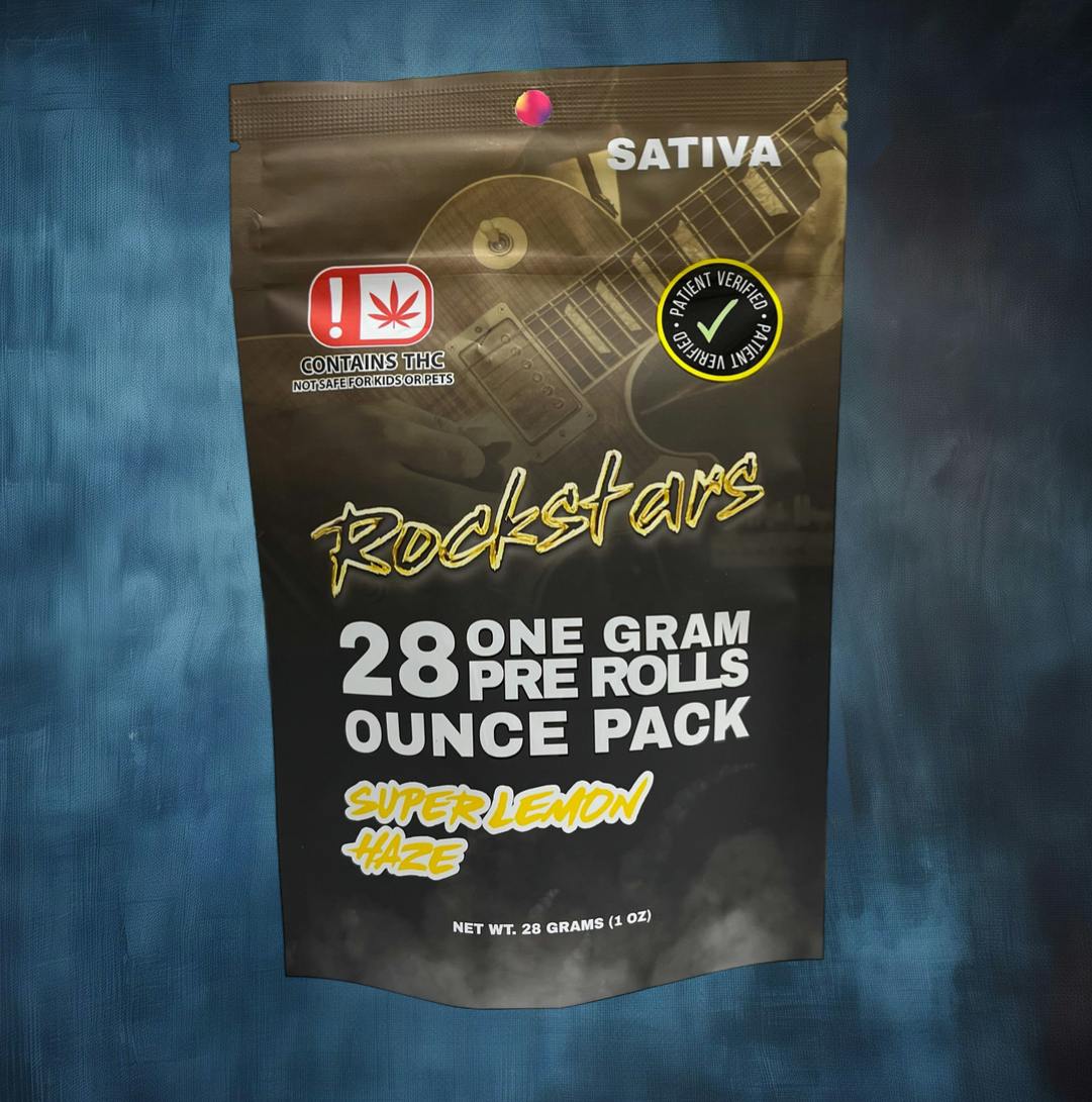 Rockstars | 28g Pre Roll Pack | Super Lemon Haze