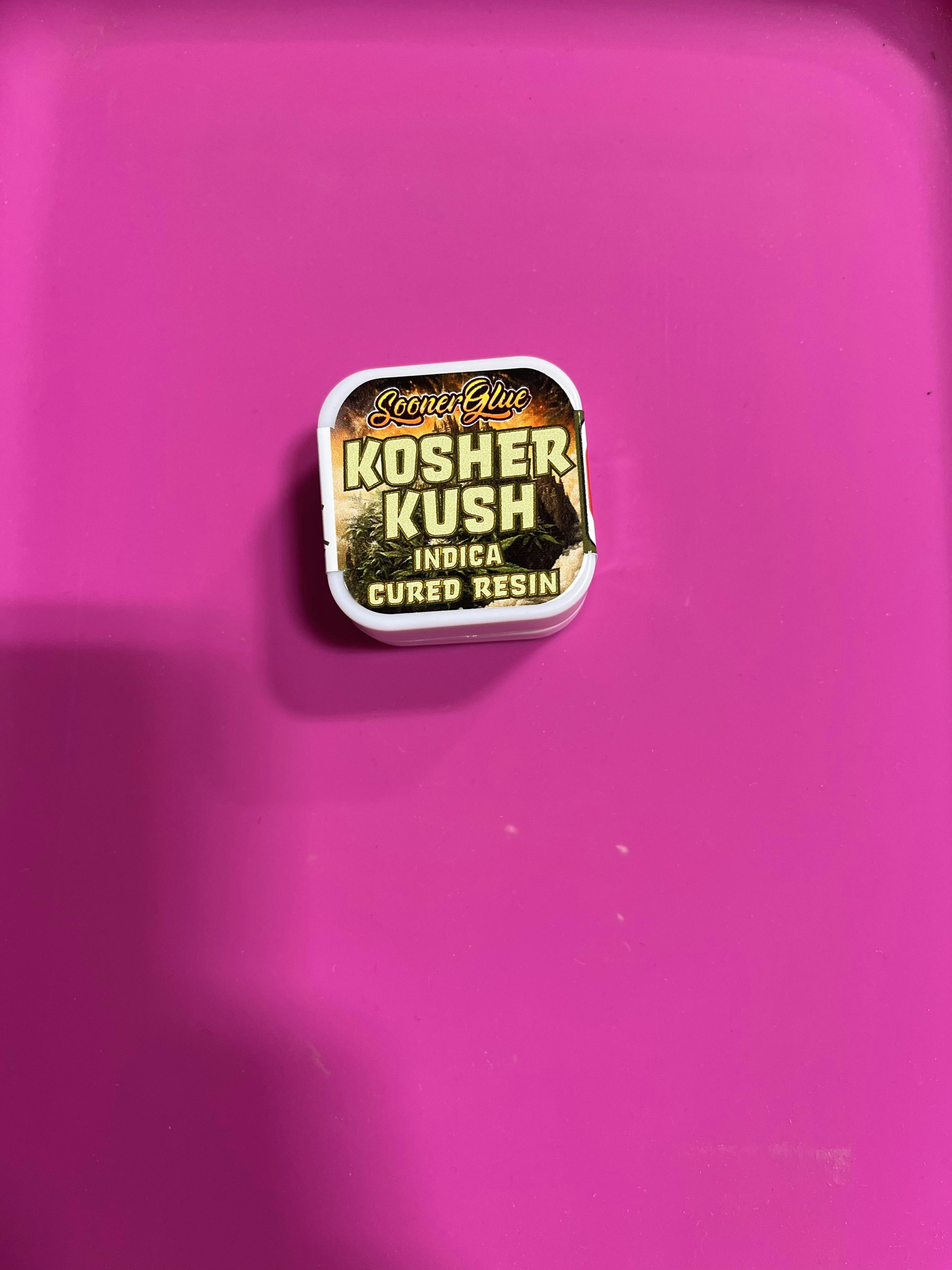 Kosher Kush 1g Cured Resin by Sooner Glue