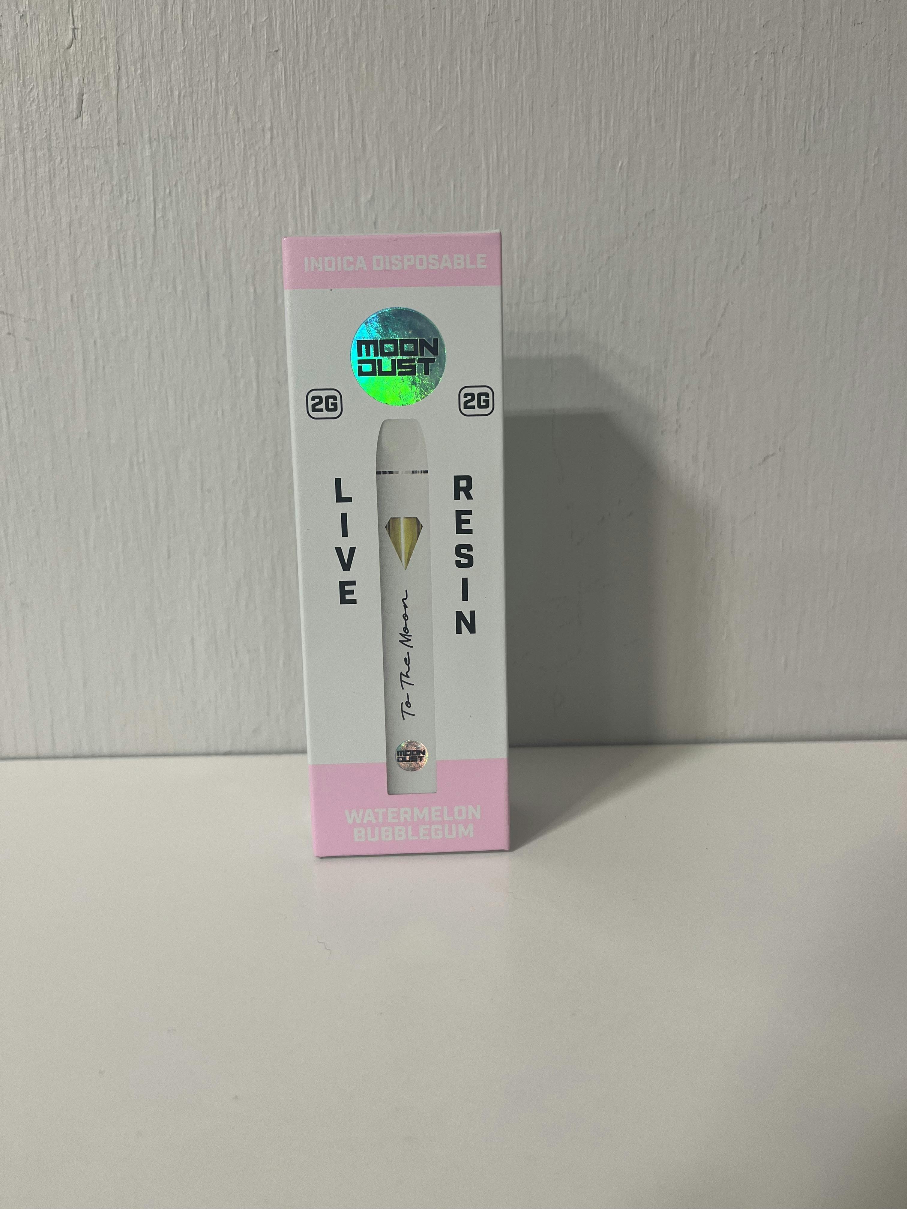 Moon Dust | Watermelon Bubblegum | Live Resin Disposable | 2g