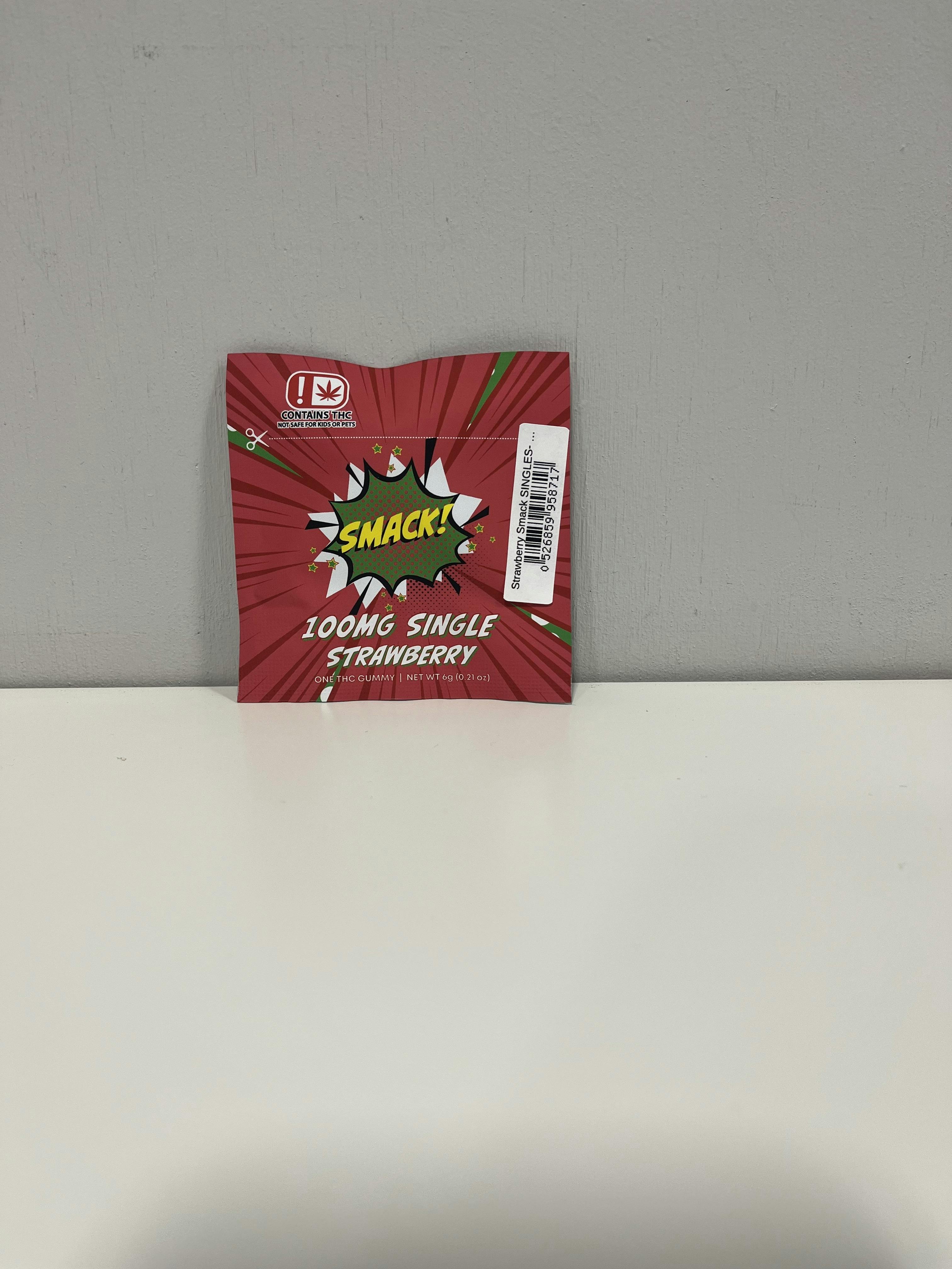 Smack! | Strawberry Single Gummy | 100mg by Smack