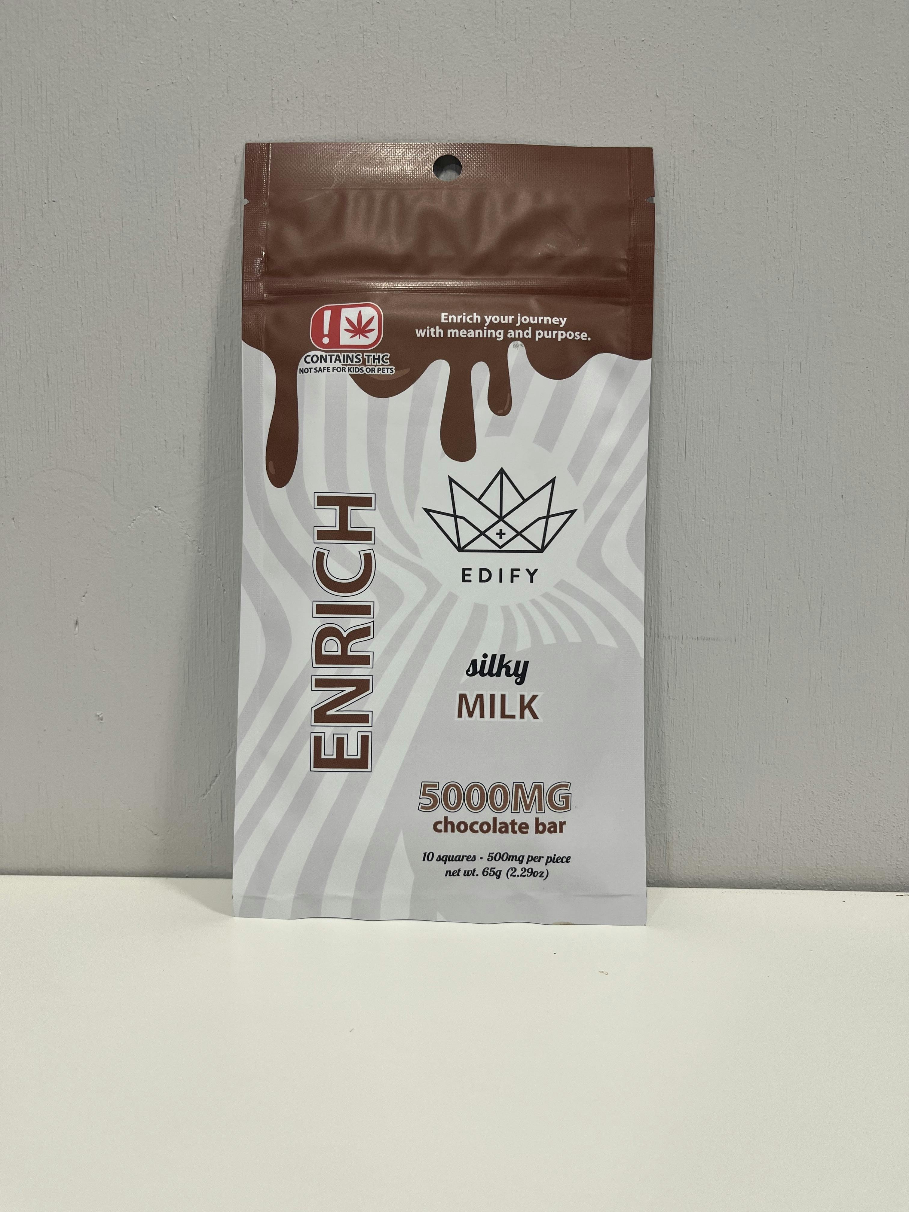 5000mg MILK CHOCOLATE BAR - EDIFY