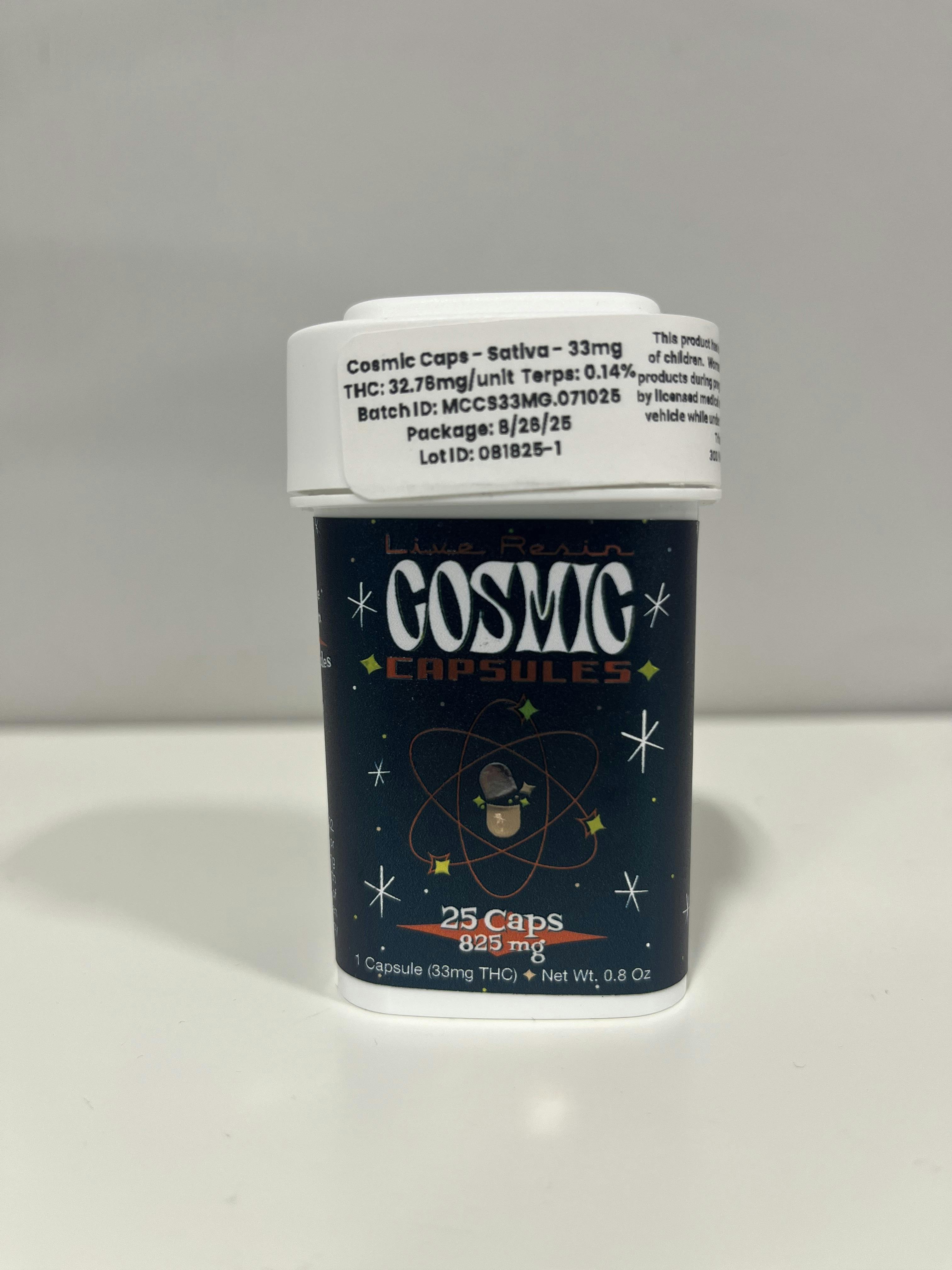 Cosmic Capsule - Sativa - 825mg (33mg per capsule)