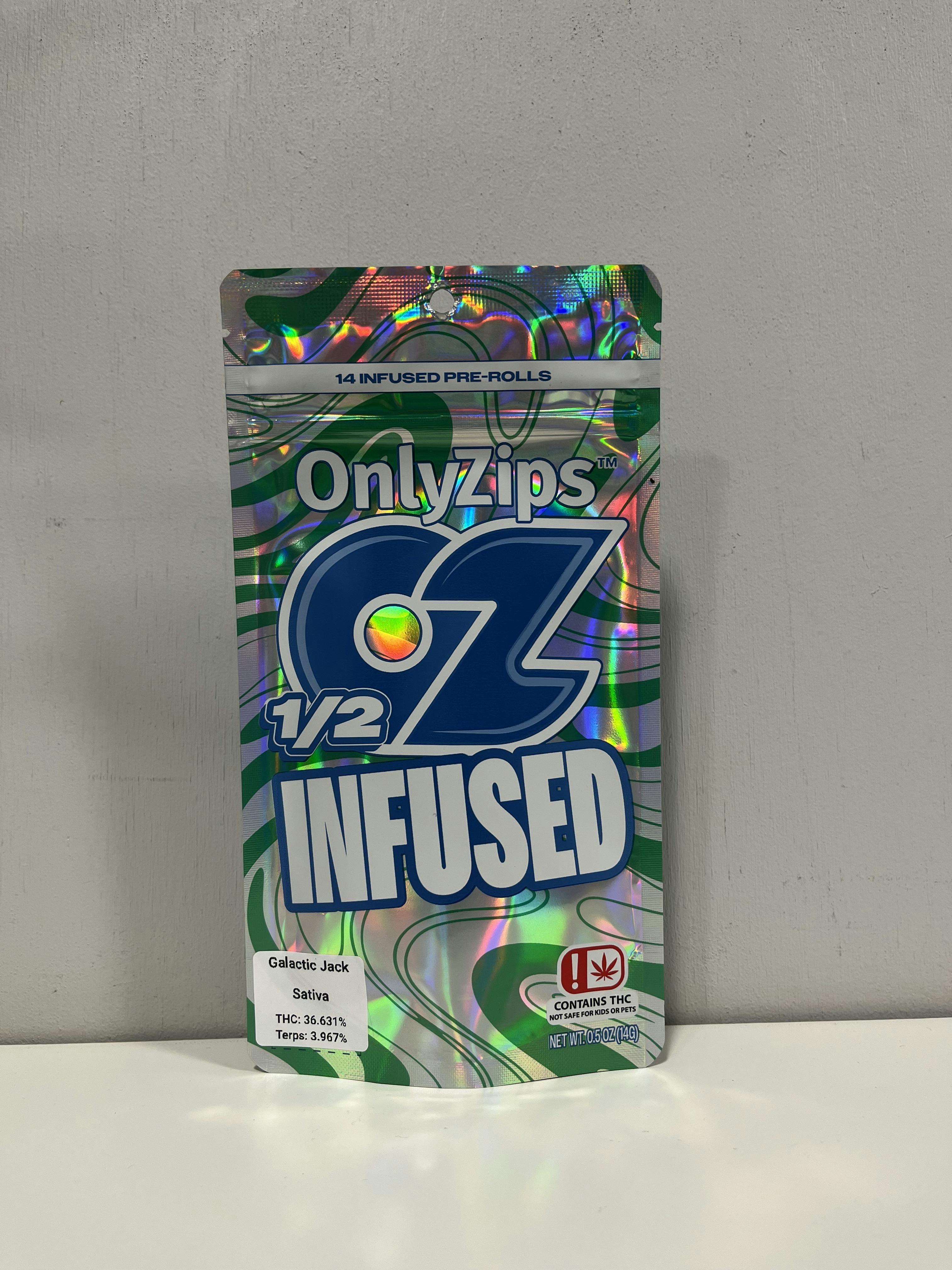 GALACTIC JACK ONLY ZIPS INFUSED PRE ROLLS 14g