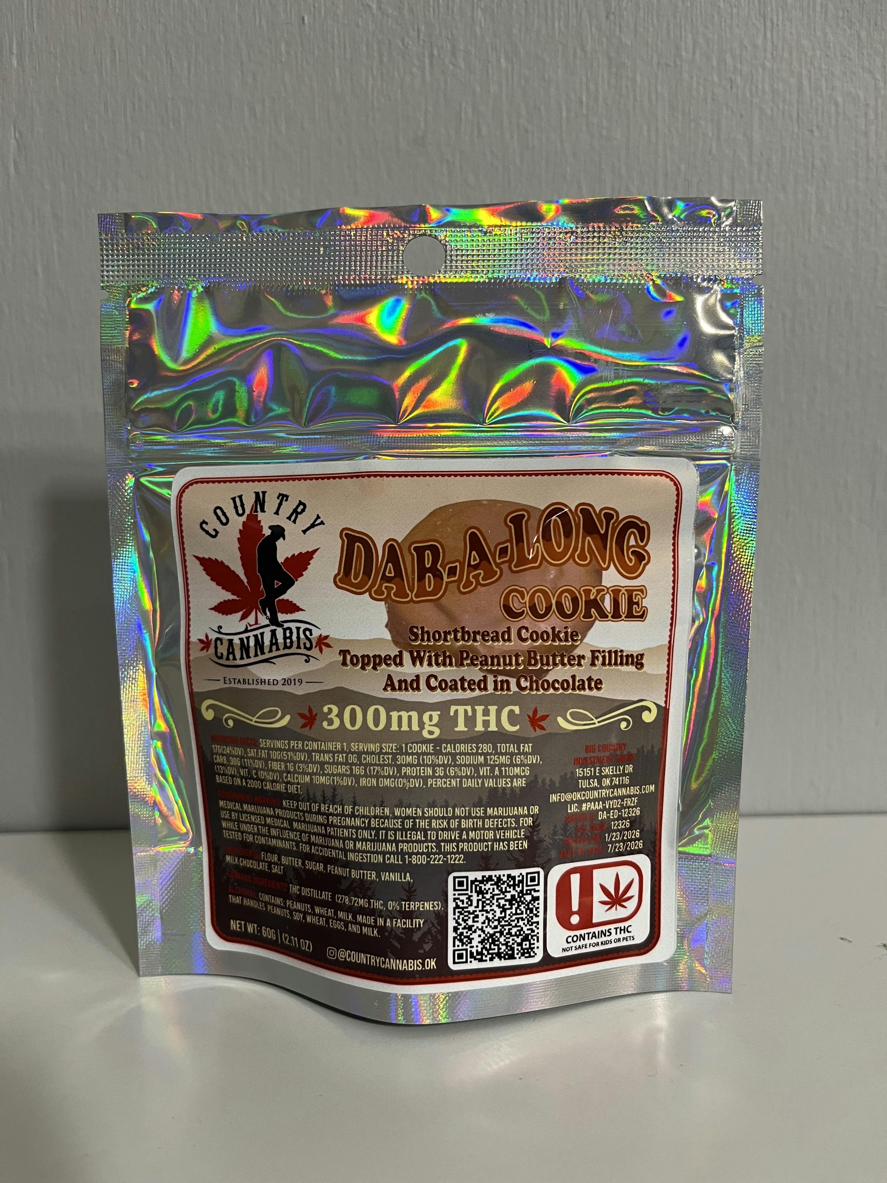 300mg Dab-A-Long Cookie - Country Cannabis