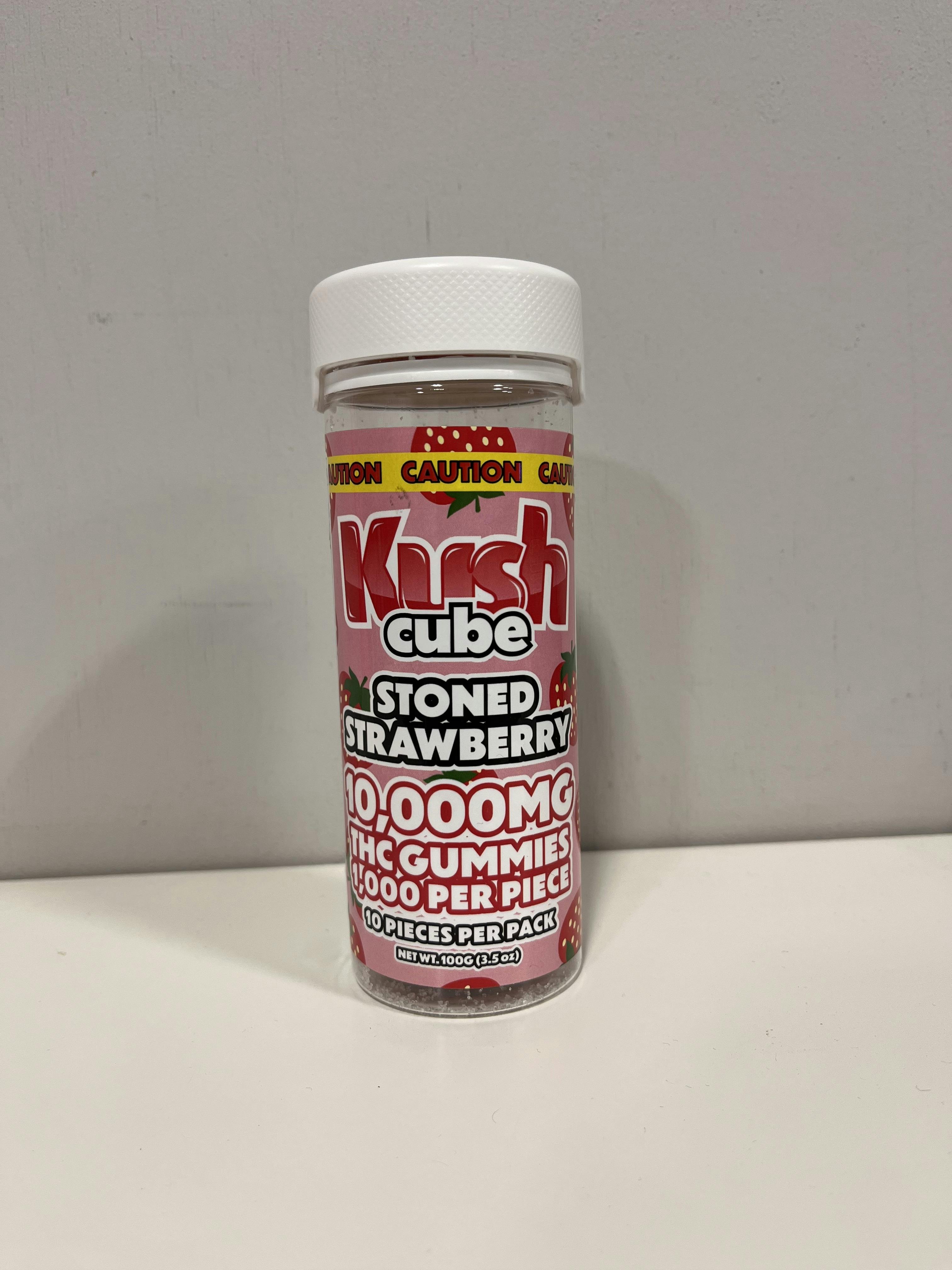 Kush Drops | Stoned Strawberry Gummies | 10,000mg | 10ct | 1,000mg/ea by Kush Drops