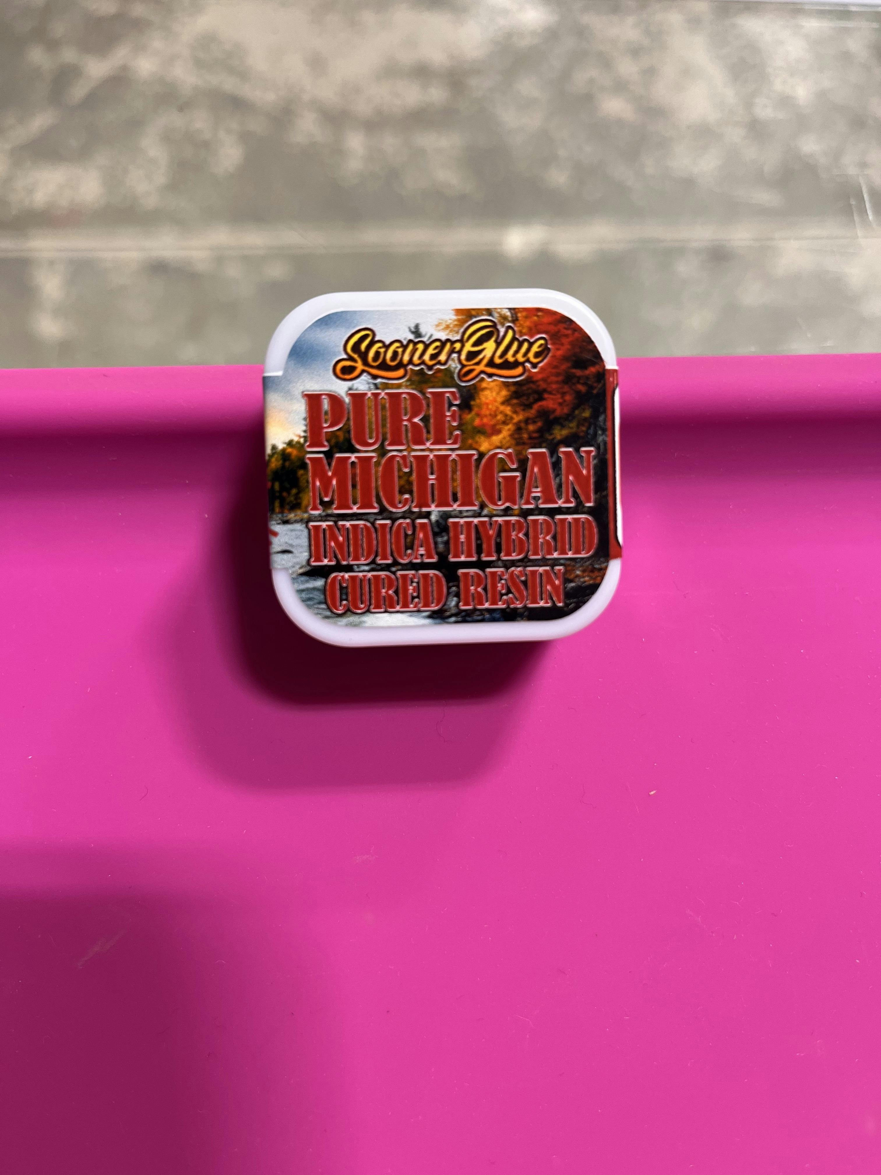 Pure Michigan 1g Cured Resin - SOONERGLUE EXTRACTS