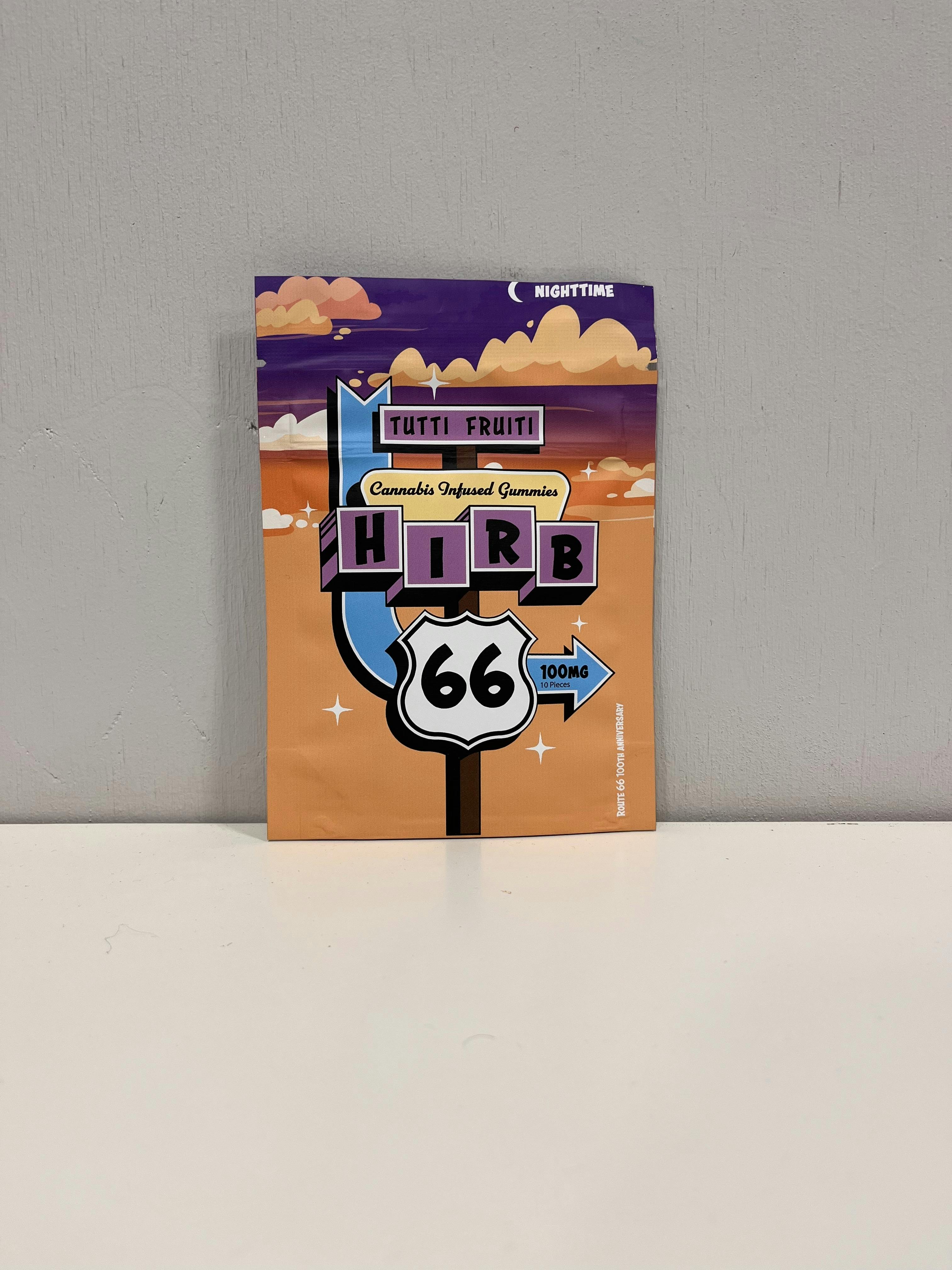 100mg NIGHT TIME TUTTI FRUITI GUMMIES HIRB 66