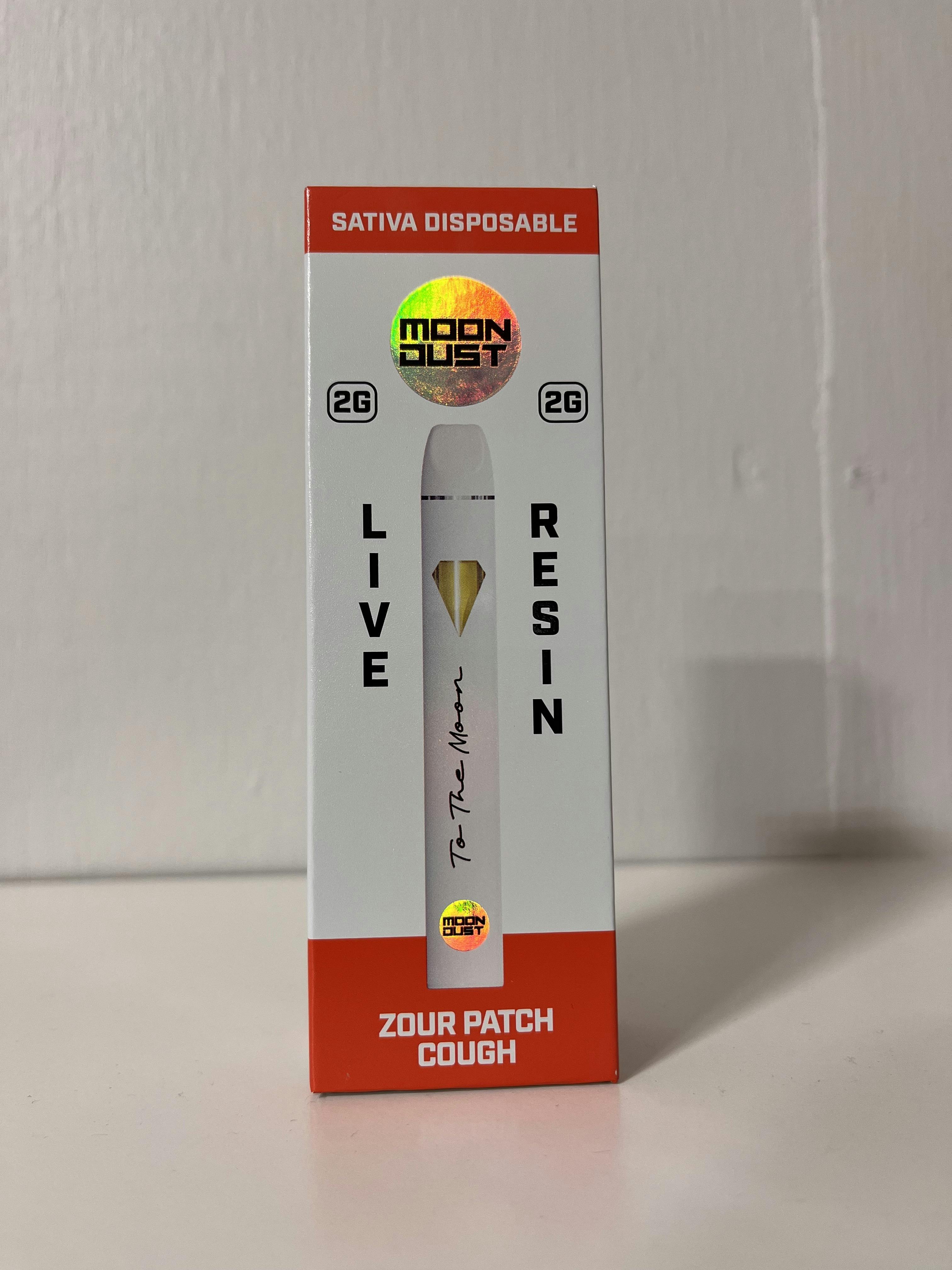 Moon Dust | Zour Patch Cough | Live Resin Disposable | 2g