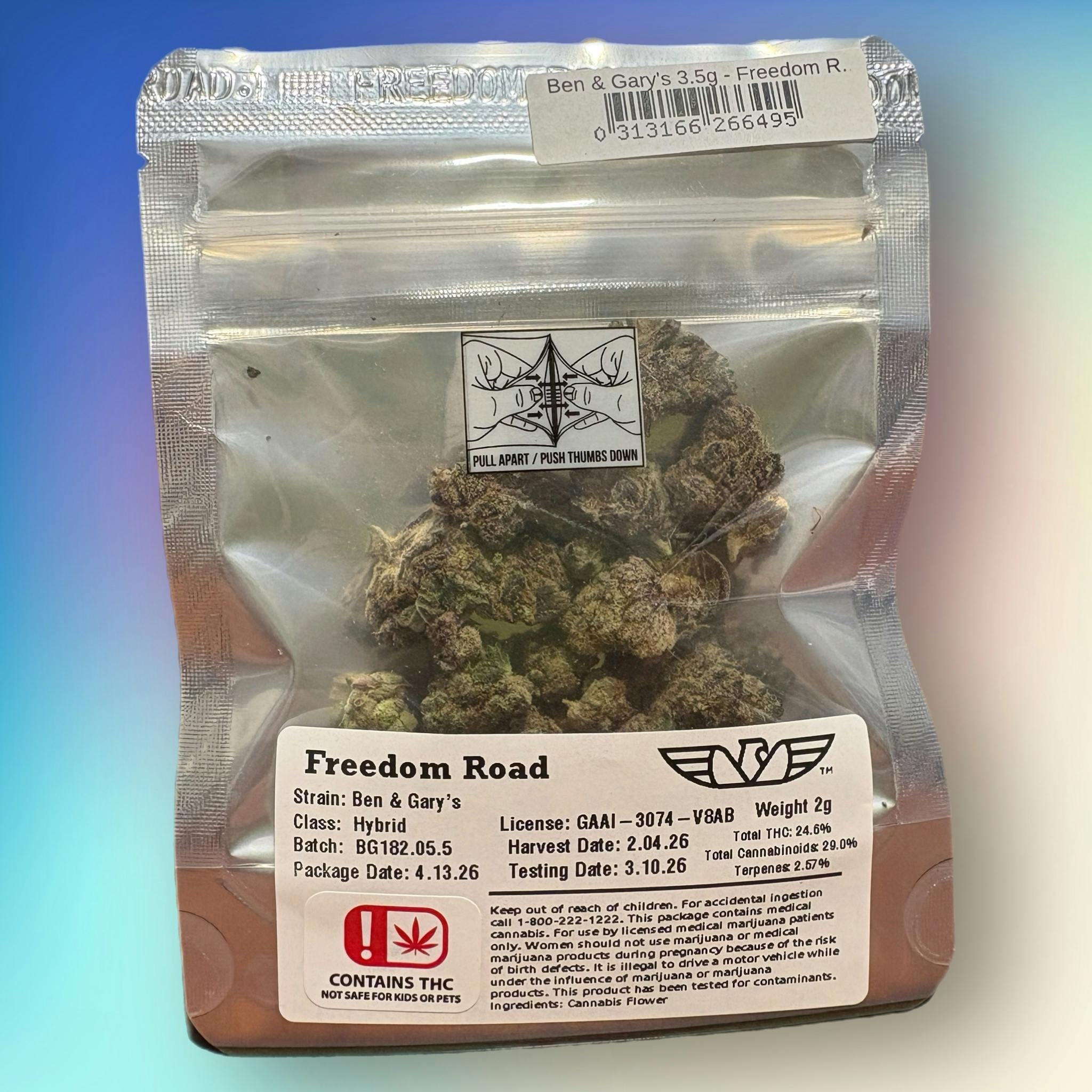 Ben & Gary's 3.5g - Freedom Road