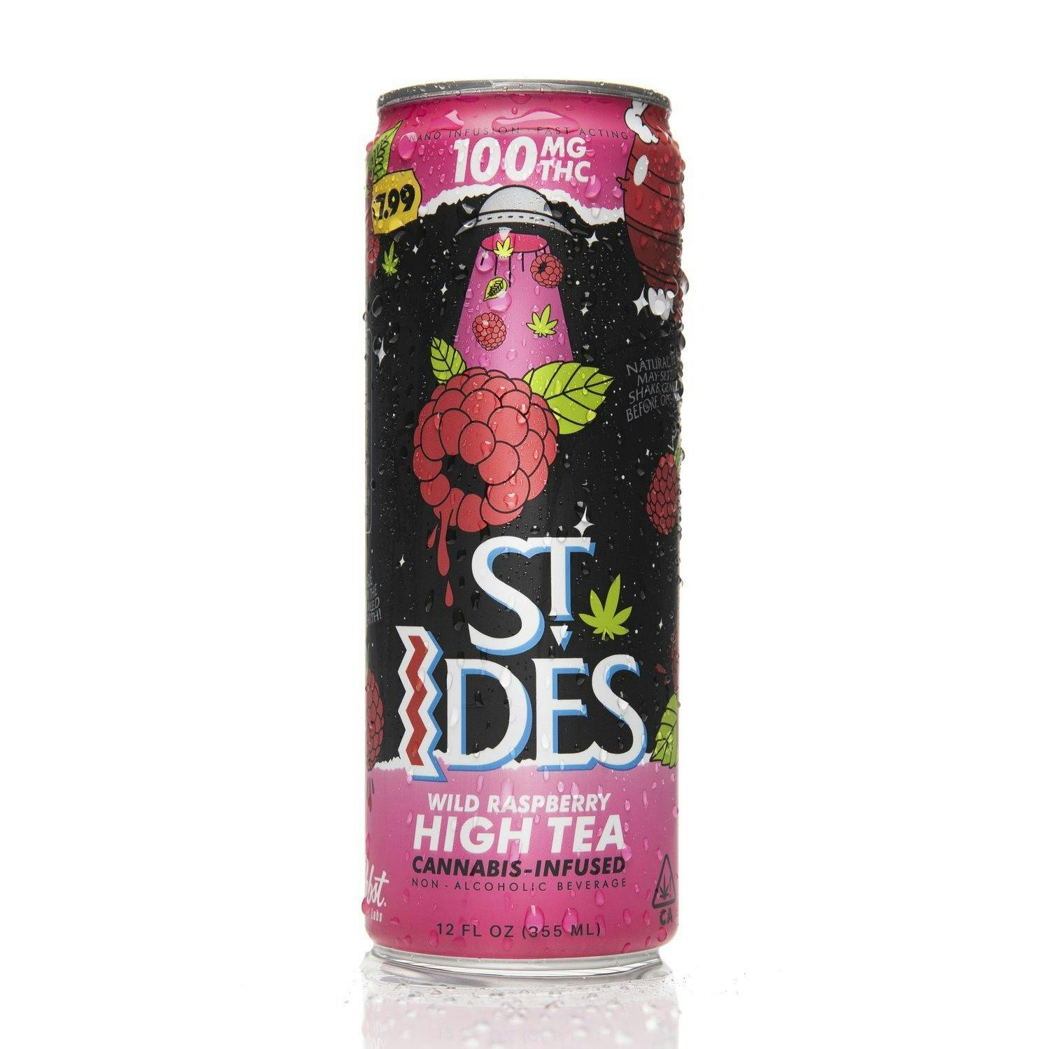 Wild Raspberry High Tea | Non-Carbonated | 100mg | 12 fl oz