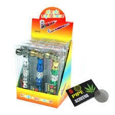 Metal Pipe with Screens $10