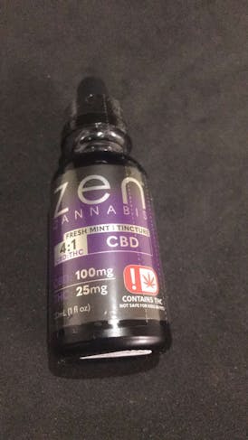 Zen Cannabis 100mgCBD/25mgTHC Tincture