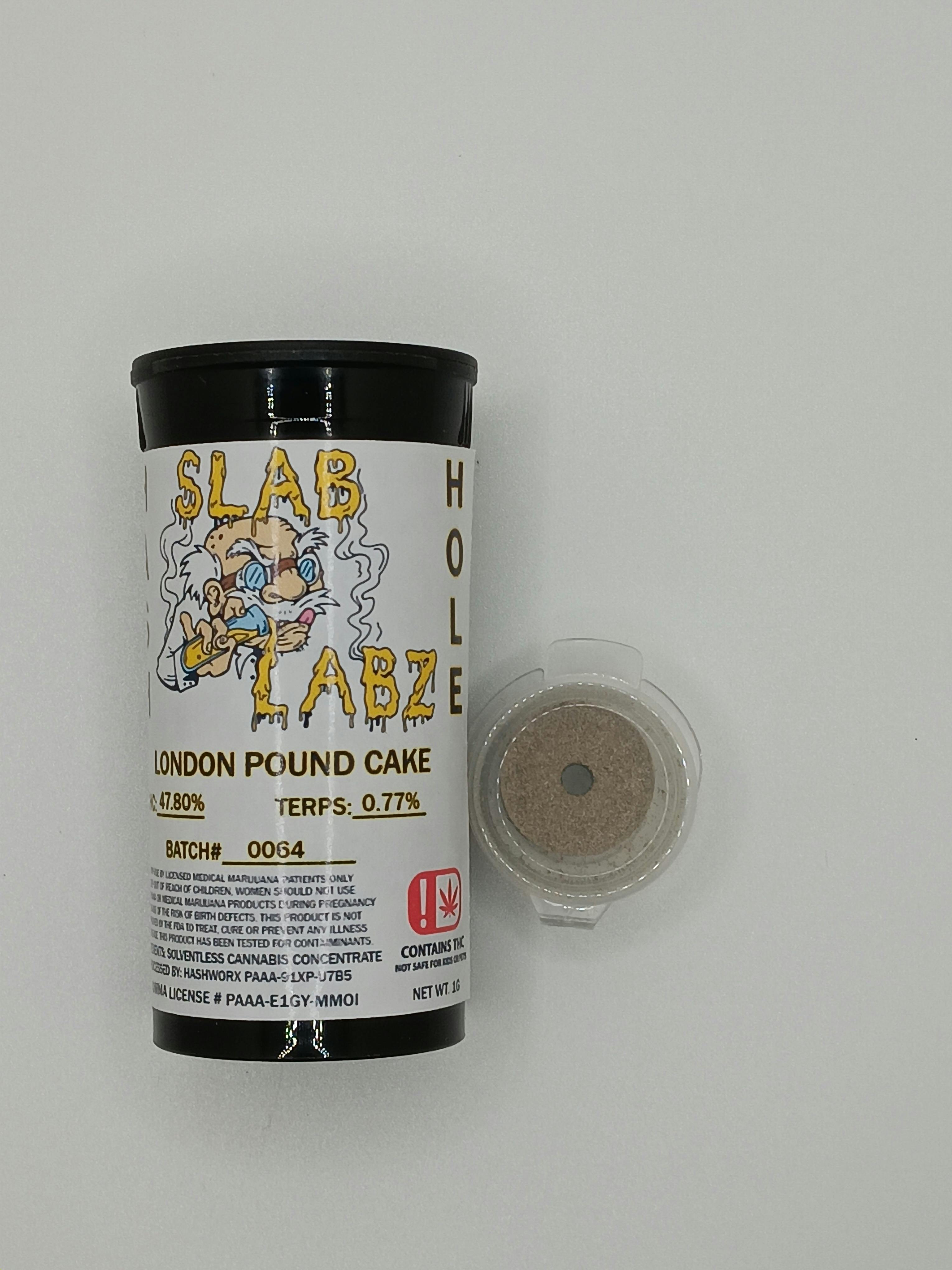 Slab Labz 1g London Pound Cake Hash Hole