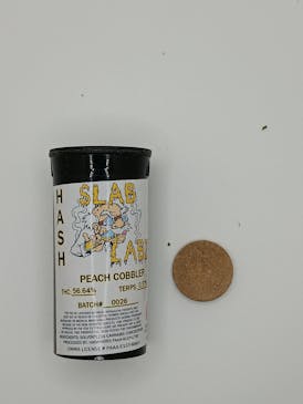 Slab Labz 1g Peach Cobbler Hash Coin