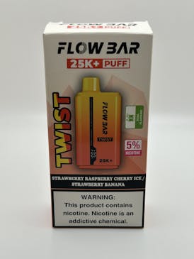 25000 Puffs Strawberry Raspberry Cherry Ice / Strawberry Banana Nicotine Vape