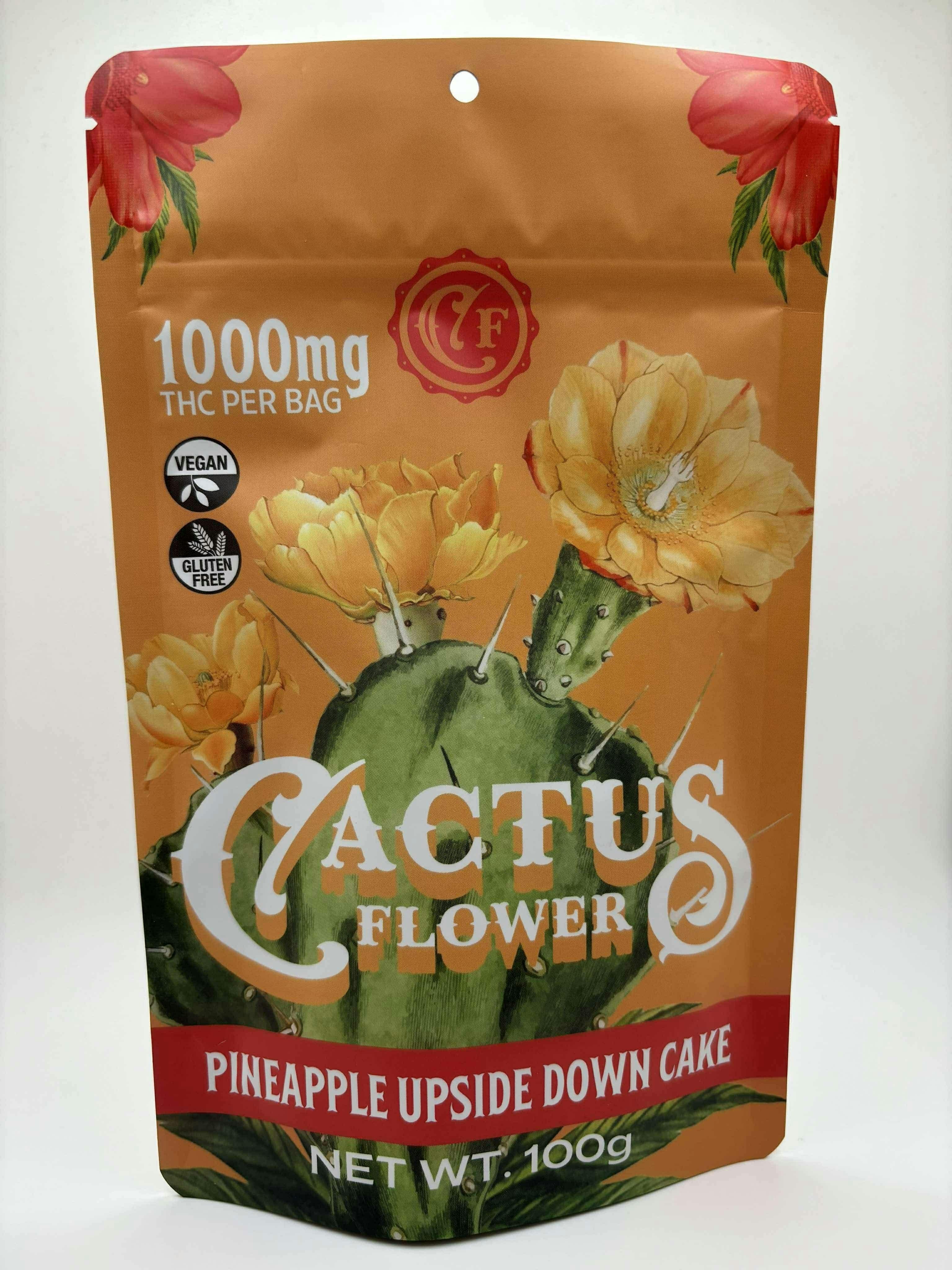 Cactus Flower | Pineapple Upside-Down Gummies | 10ct | 100mg/each | 1000mg