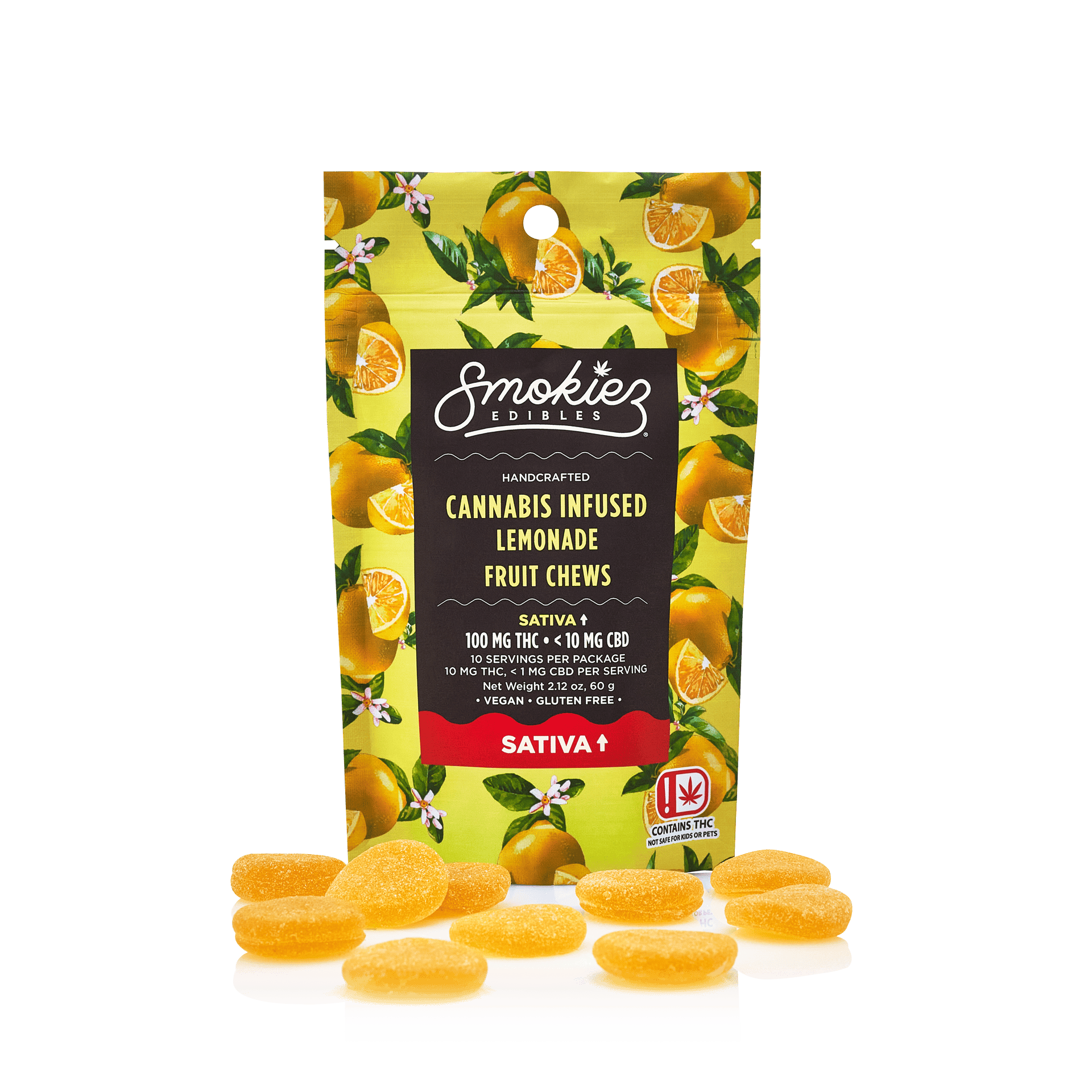 Sour Lemonade Gummies | 100mg | 10ct | 10mg/ea