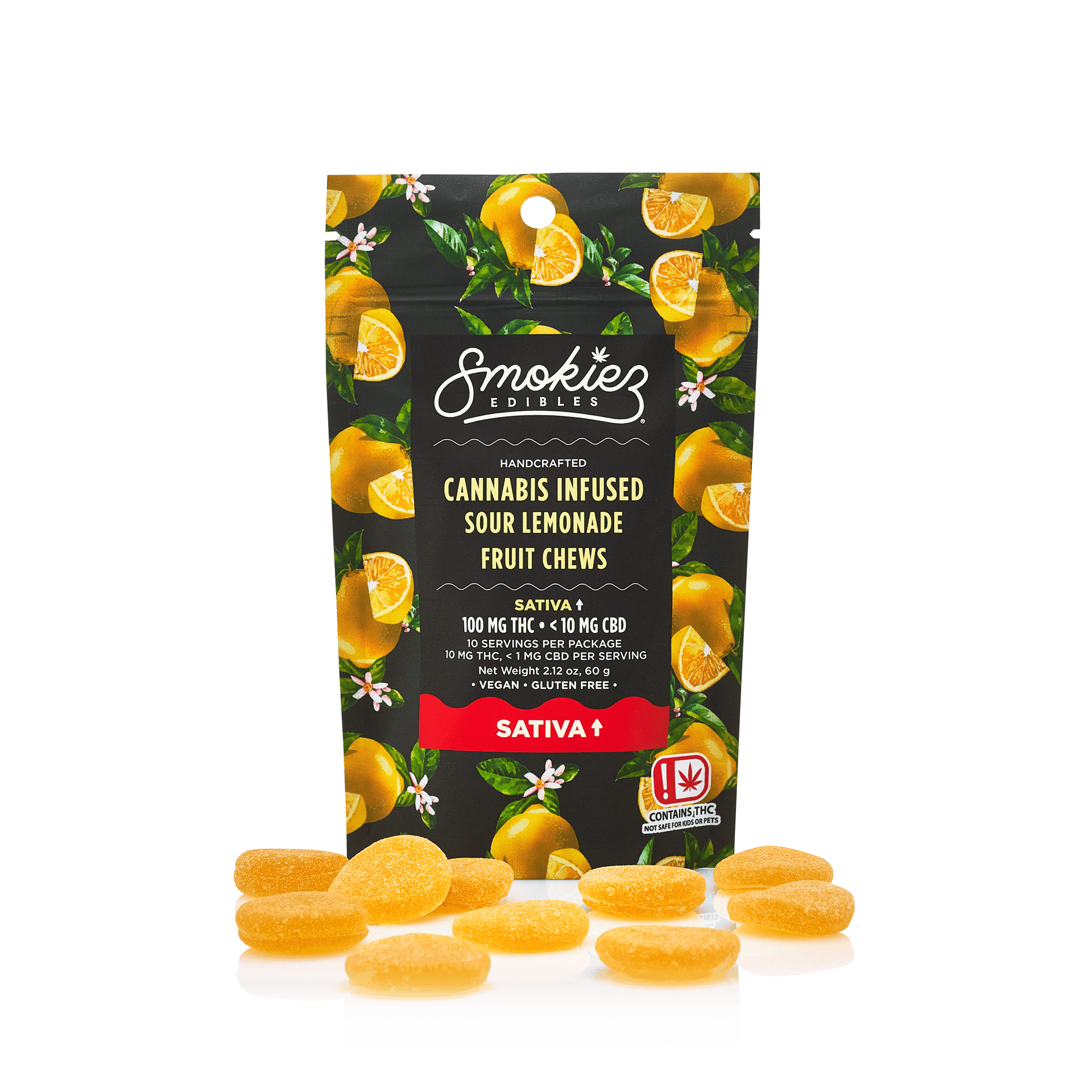 Sour Lemonade Gummies | 100mg | 10ct | 10mg/ea
