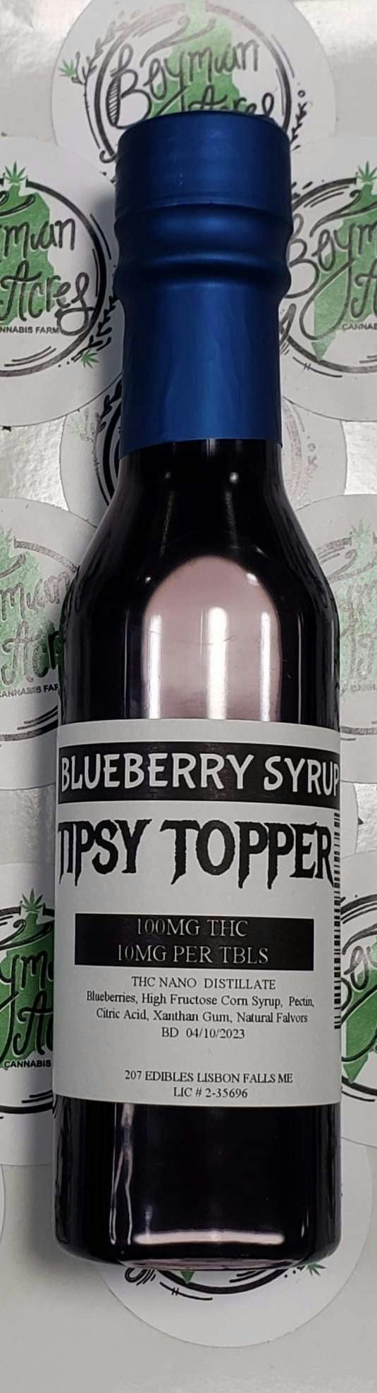 Blueberry Syrup 100 MG THC at Boyman Acres Cannabis Farm and Medical Marijuana
