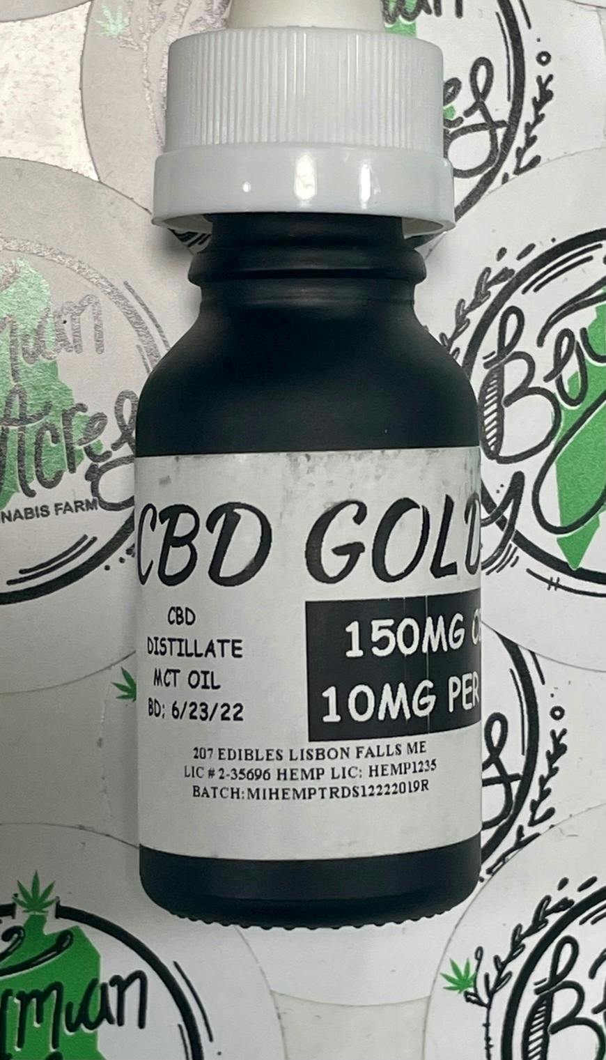 CBD Gold Oil 150MG at Boyman Acres Cannabis Farm and Medical Marijuana