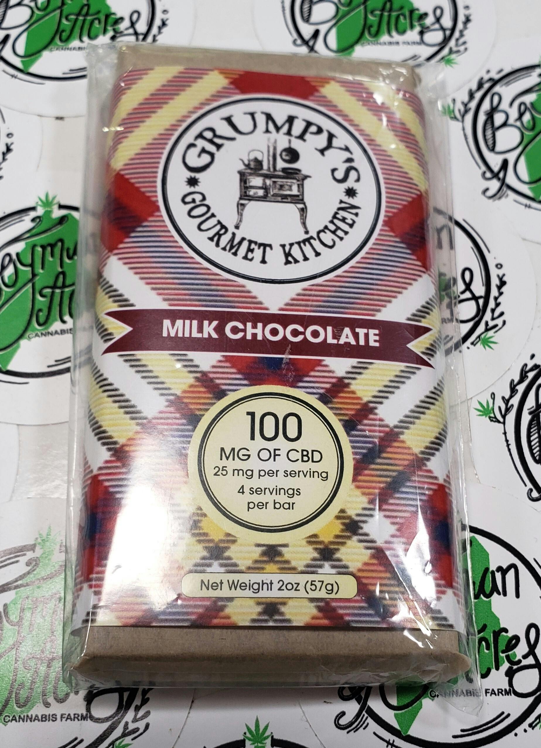 Milk Chocolate 100 MG CBD Bar
