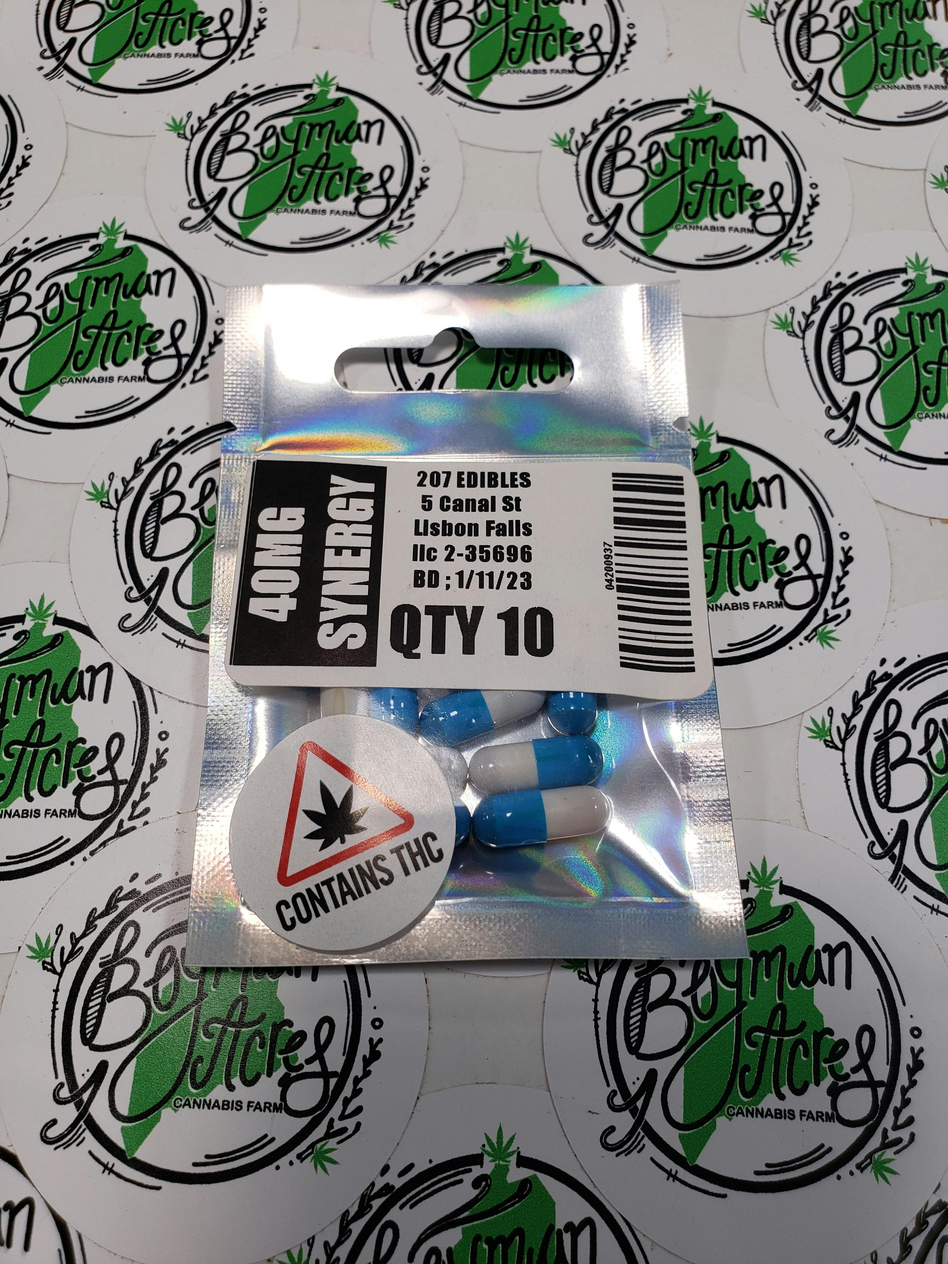 20 MG CBD/20 MG THC Capsule at Boyman Acres Cannabis Farm and Medical Marijuana