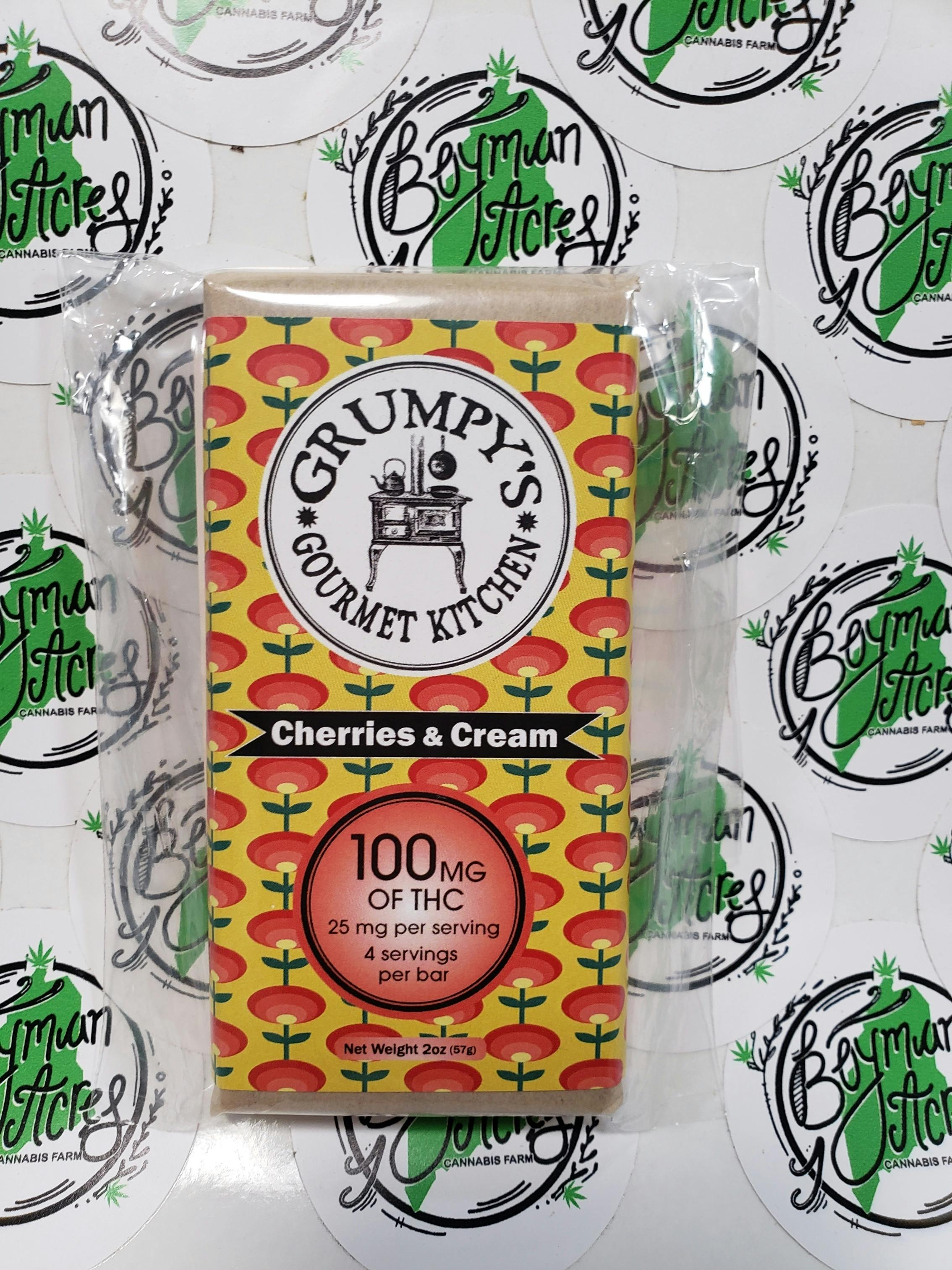 Cherries and Cream White Chocolate Bar 100 MG THC