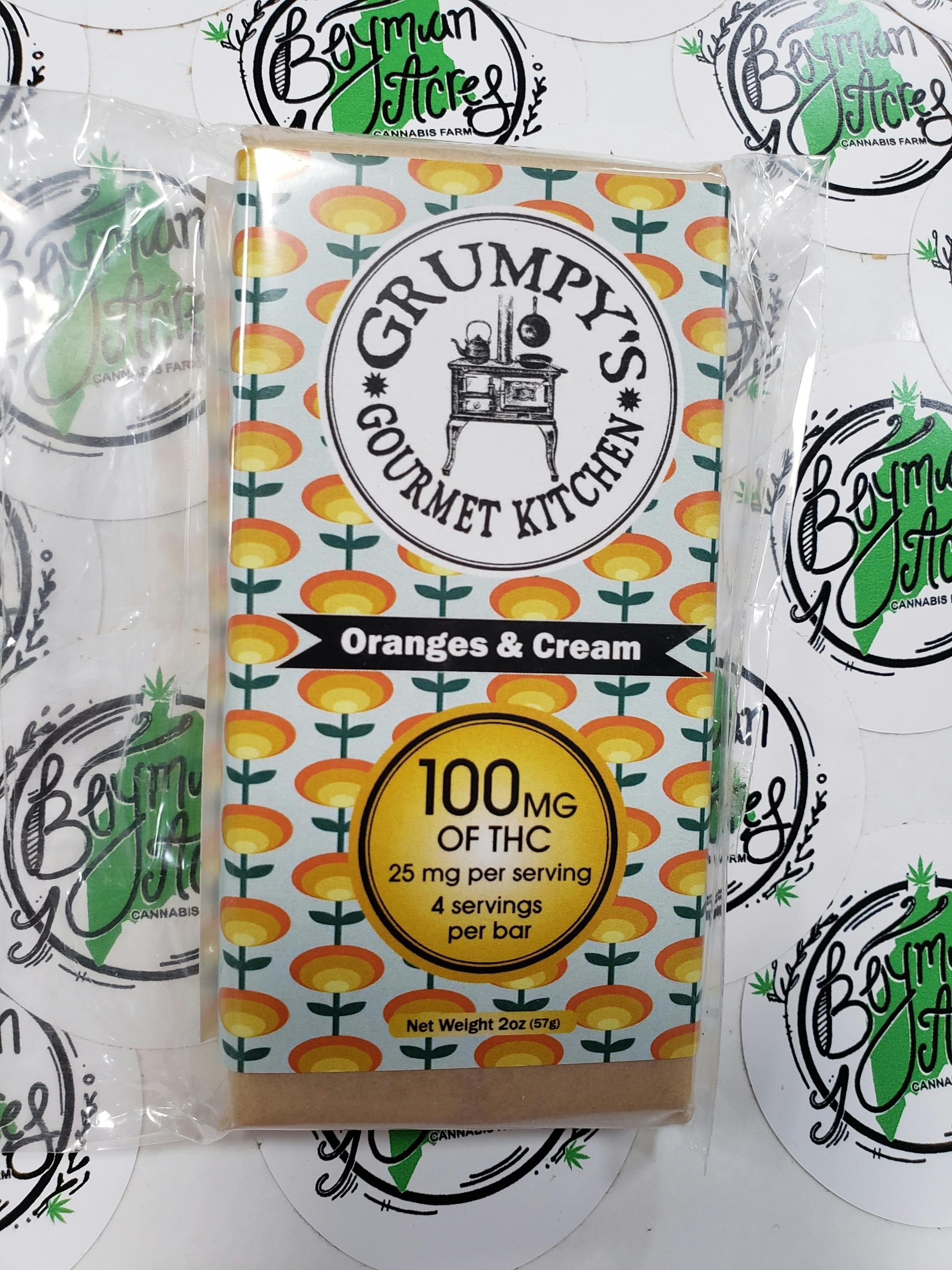 Oranges and Cream White Chocolate Bar 100MG THC