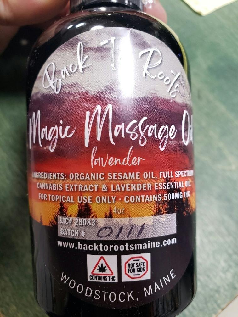 Massage Oil 500MG THC at Boyman Acres Cannabis Farm and Medical Marijuana