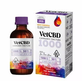 VetCBD - Regular Strength Cannabis Tincture 125mg CBD : 6.25mg THC
