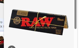Raw - Black 1 1/4 Rolling Papers