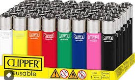Large Clipper Lighter | Trulieve Black & White | Accessories