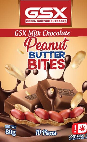 GSX | Peanut Butter Chocolate Bites | 1000MG Bag (Tax Included) | Chocolate