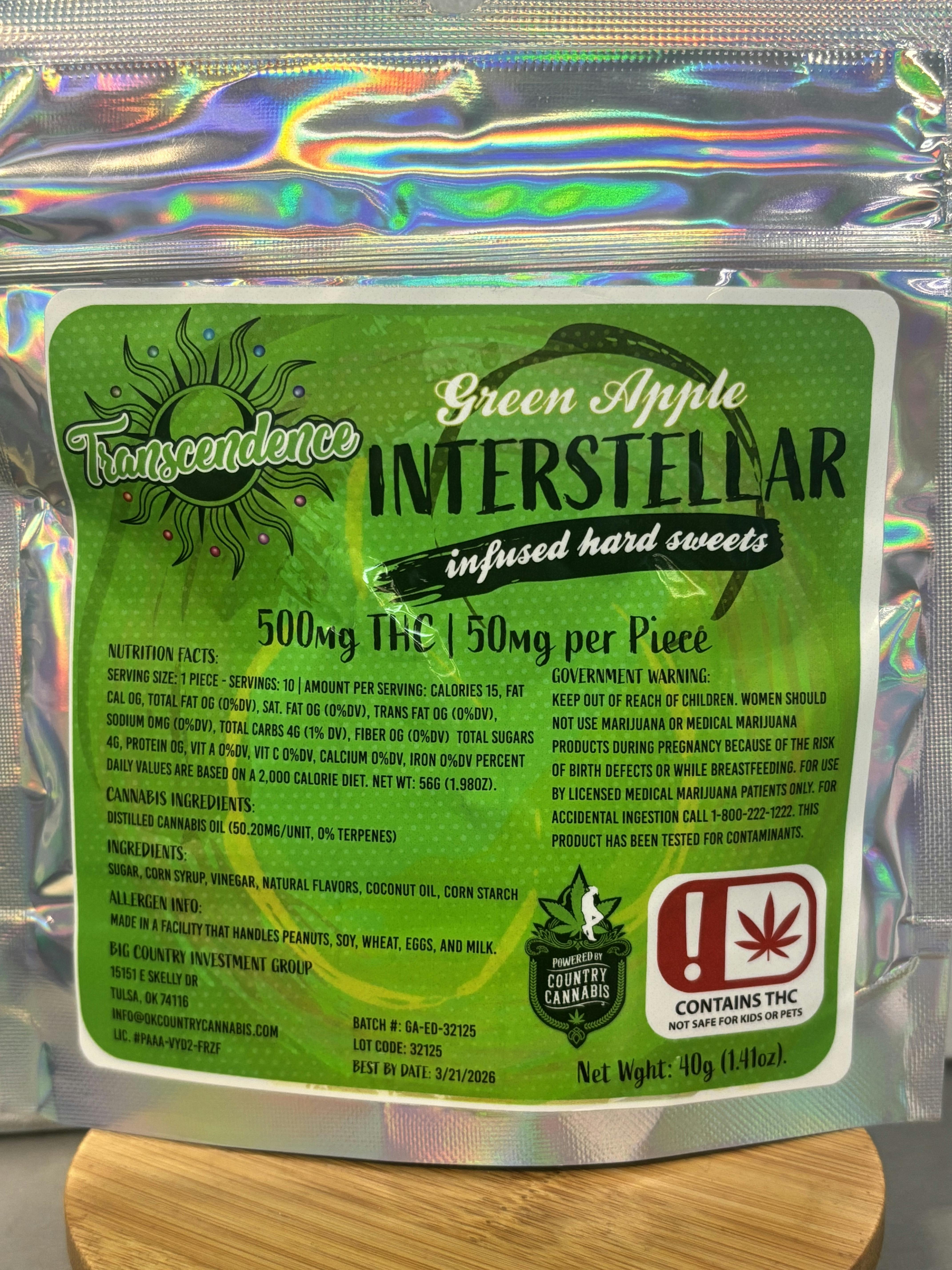 Green Apple (Sugar-Free) | Infused Hard Sweets | Transcendence Lozenges