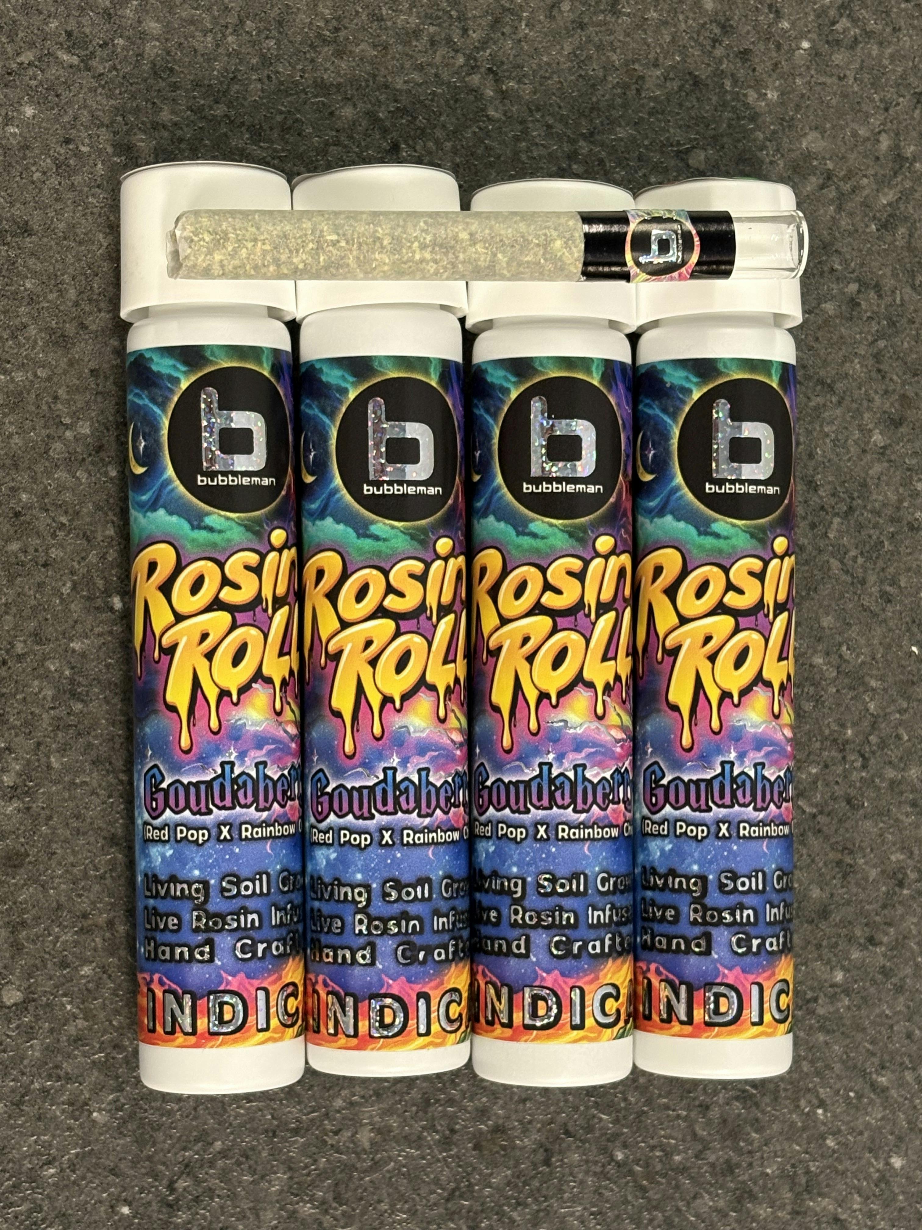 BubbleMan | Scotty 2 Hotty | THC: 45%TERPS: 3.16% | 1G Live Hash Rosin Pre-Roll (Tax Included)