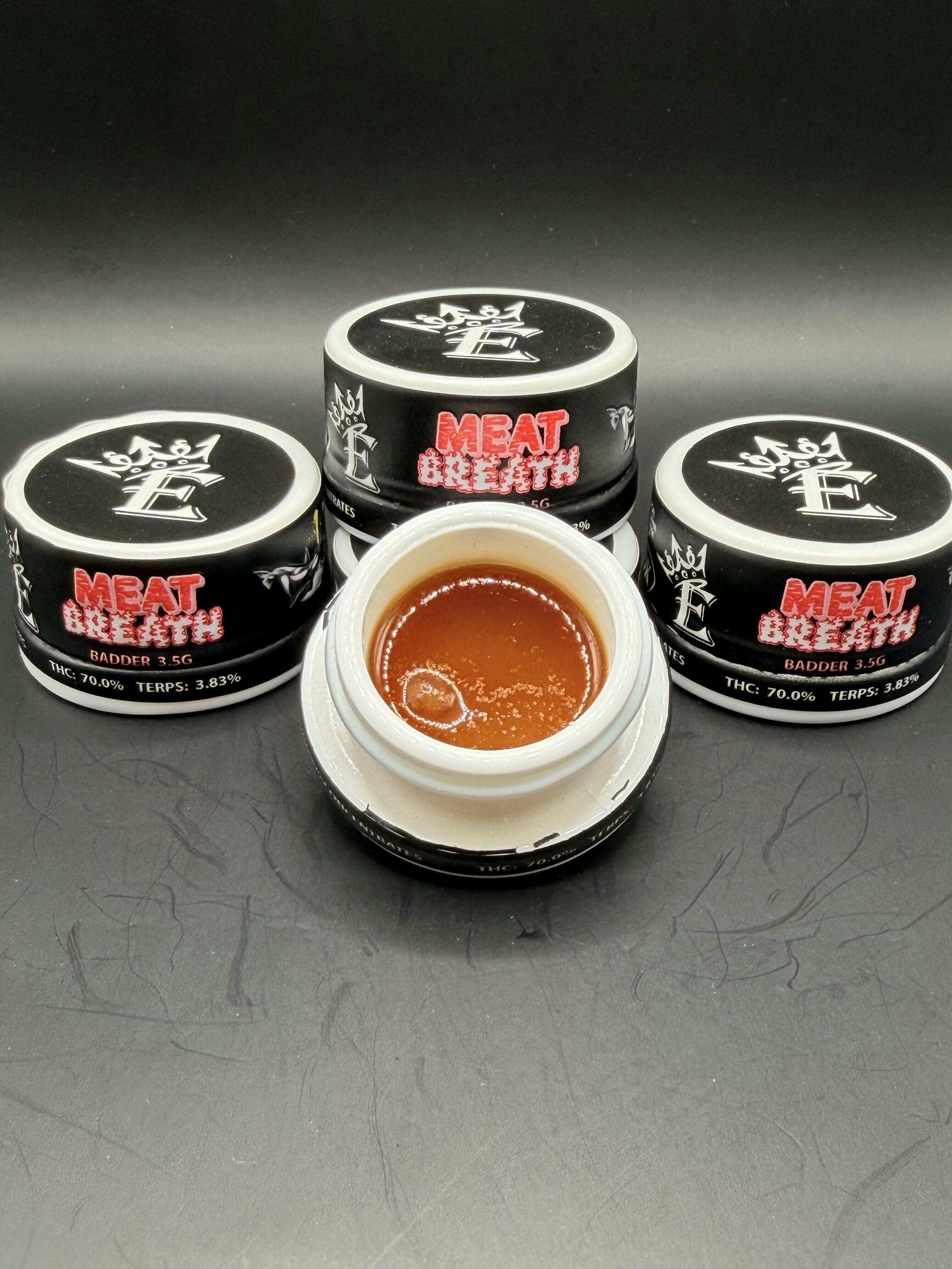 Empire Extracts | Meat Breath | THC: 70.0% TERPS: 3.83% | 3.5G Baller Jar (Tax Included)