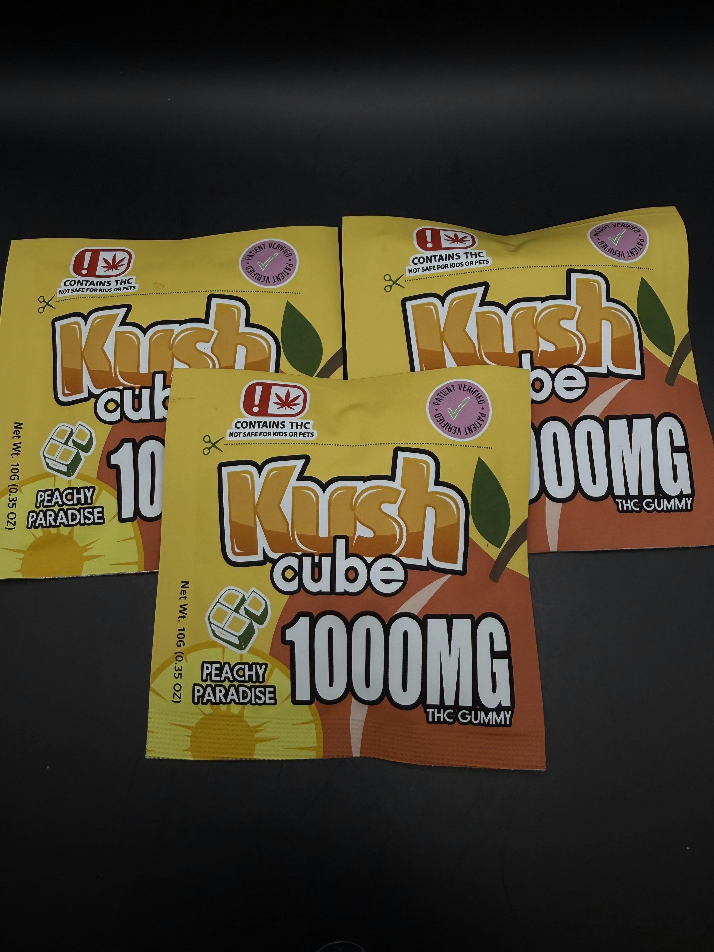 Kush Cube | Peachy Paradise | 1000mg Gummy Single (Tax Included)